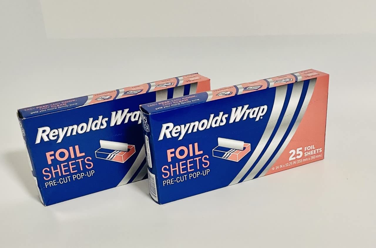  Reynolds Wrappers Pop Up / Foil Sheets (2 Pack) No cutting or  Tearing : Health & Household