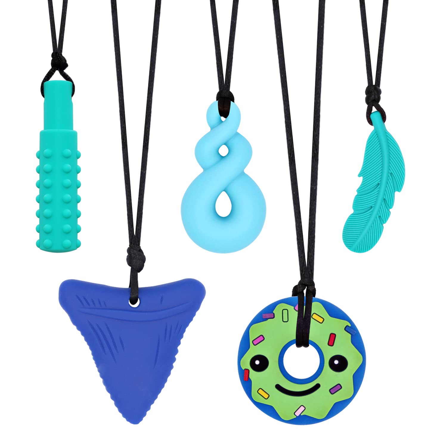 Chew Necklaces for Sensory Kids, Silicone Chewy Necklace Sensory Teething  Toys, Perfectly Texture Chewelry Sensory Necklace Chew Toys for Autism,  ADHD, Anxiety, Oral Motor