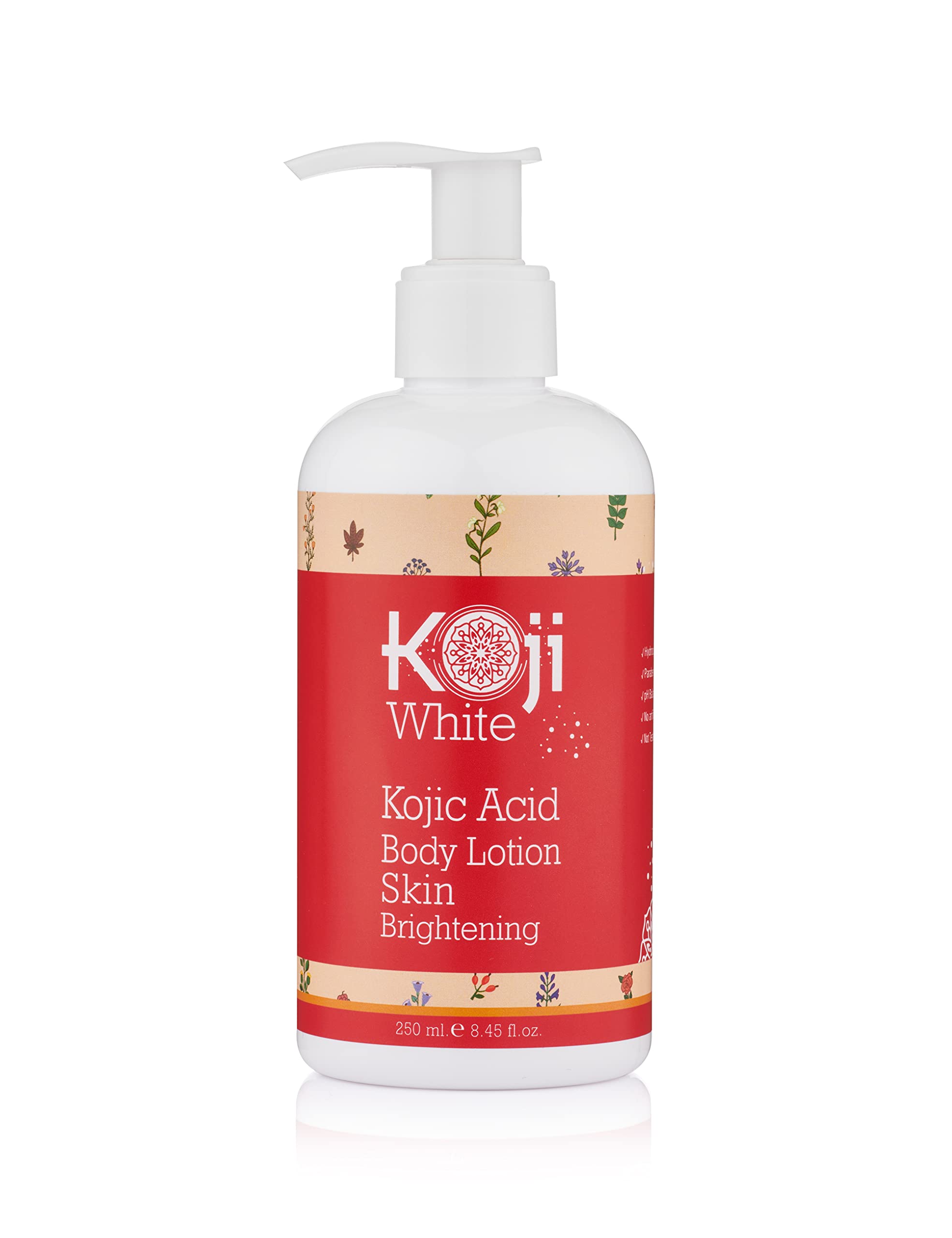 Koji White Kojic Acid Skin Brightening Body Lotion - 8.45 Fl Oz - Vegan, Cruelty-Free for Glowing Skin, Dark Spots, Uneven Skin Tone Koji White Kojic Acid Skin Brightening Body Lotion - 8.45 Fl Oz - Vegan, Cruelty-Free for Glowing Skin, Dark Spots, Uneven Skin Tone