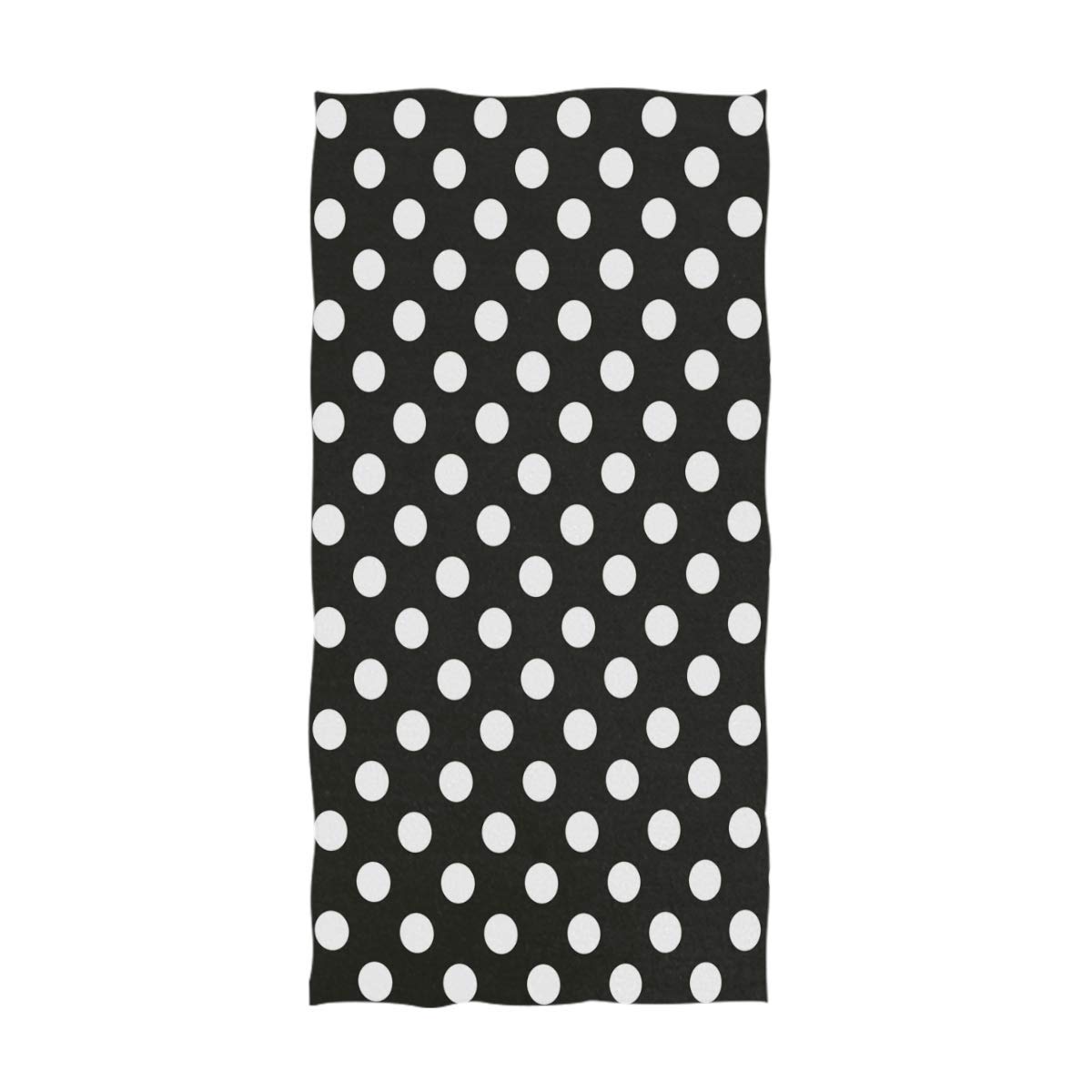 Polka Dot Hand Towels for Bathroom Set of 2 Vintage Black and White Doodle  Polka Dots Modern Fashion Towels 16x28 Ultra Soft Absorbent Bathroom Hand