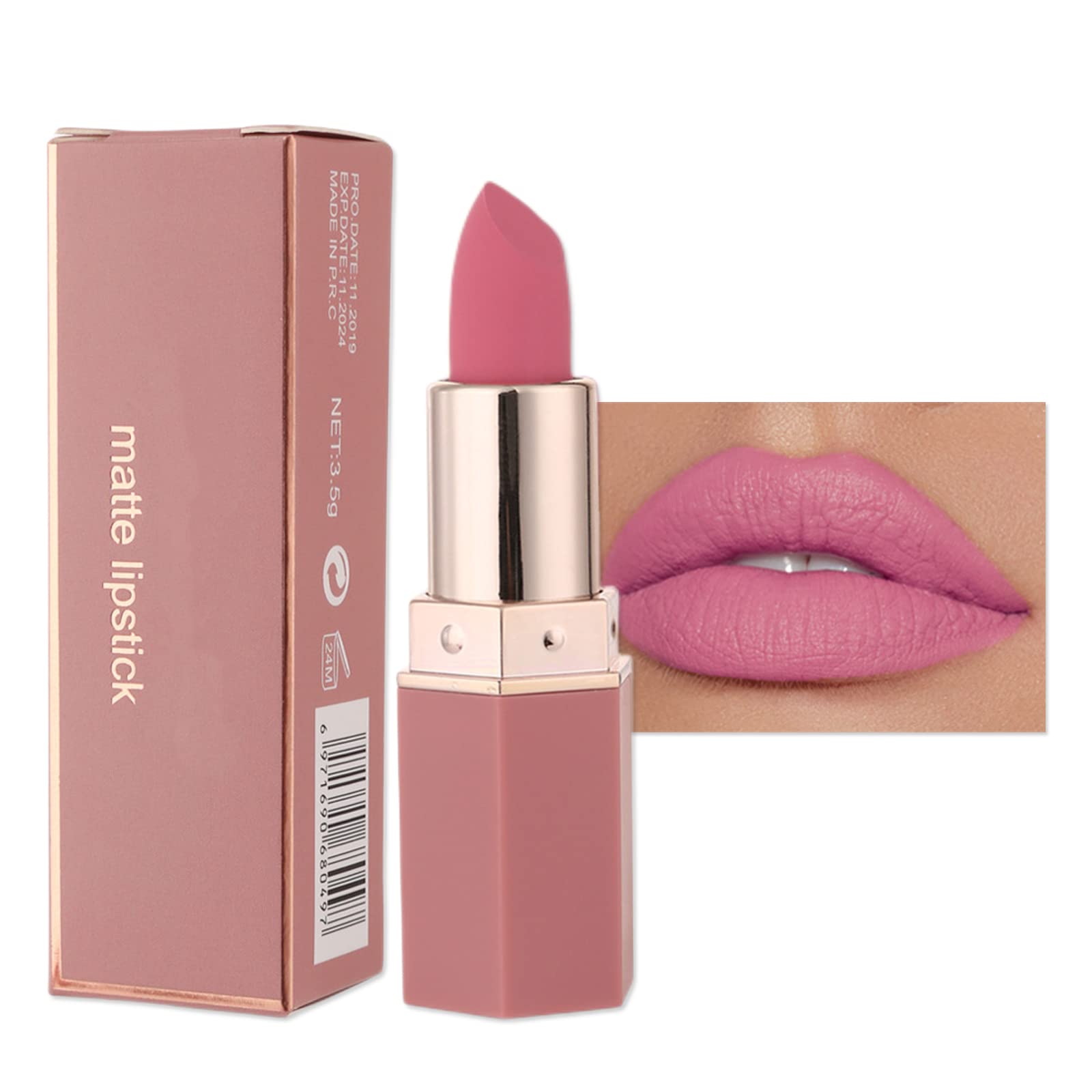 MPWEGNP Velvet Mattes Lipstick Waterproof Durable Non Fading Non