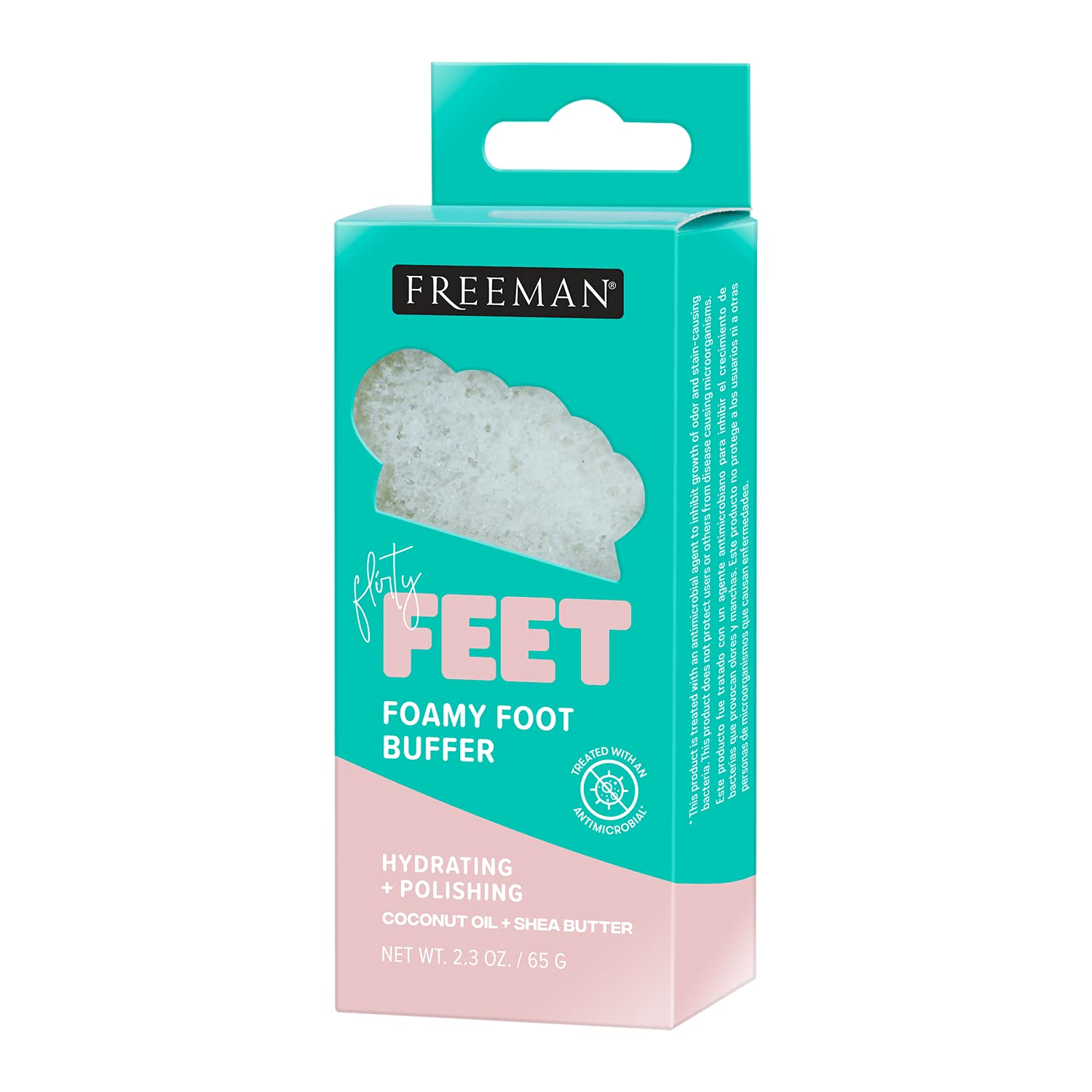 Freeman Beauty, Flirty Feet, Foamy Foot Buffer, 2.3 oz (65 g)