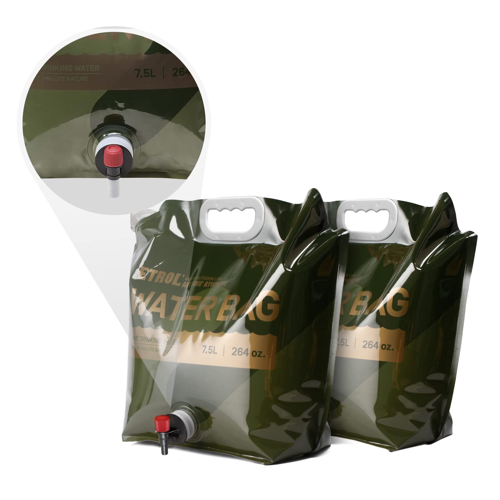 2 Pack Portable Collapsible Bucket - 5 Gallon France