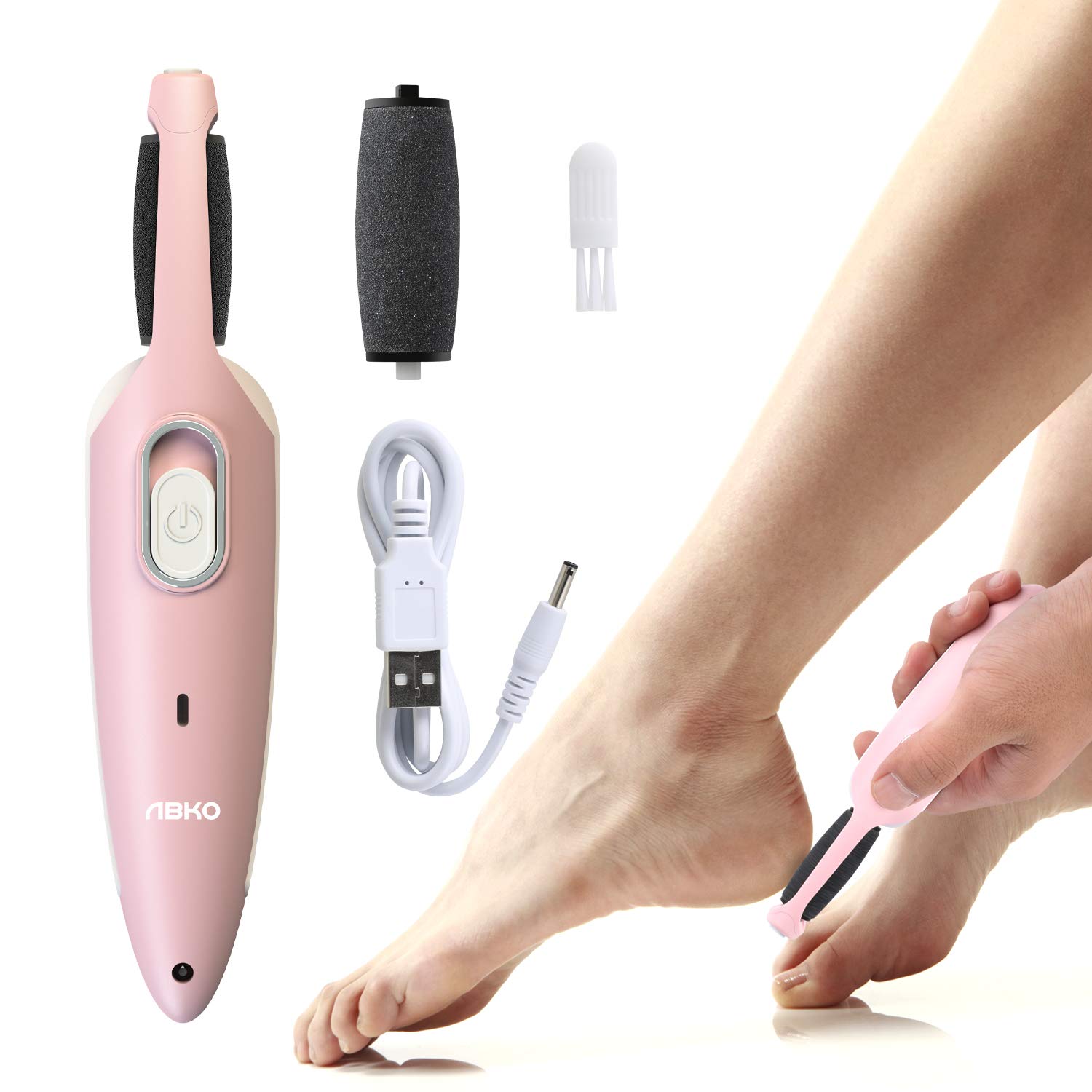 ABKO Electric Callus Remover Rechargeable Cordless Foot File Easy
