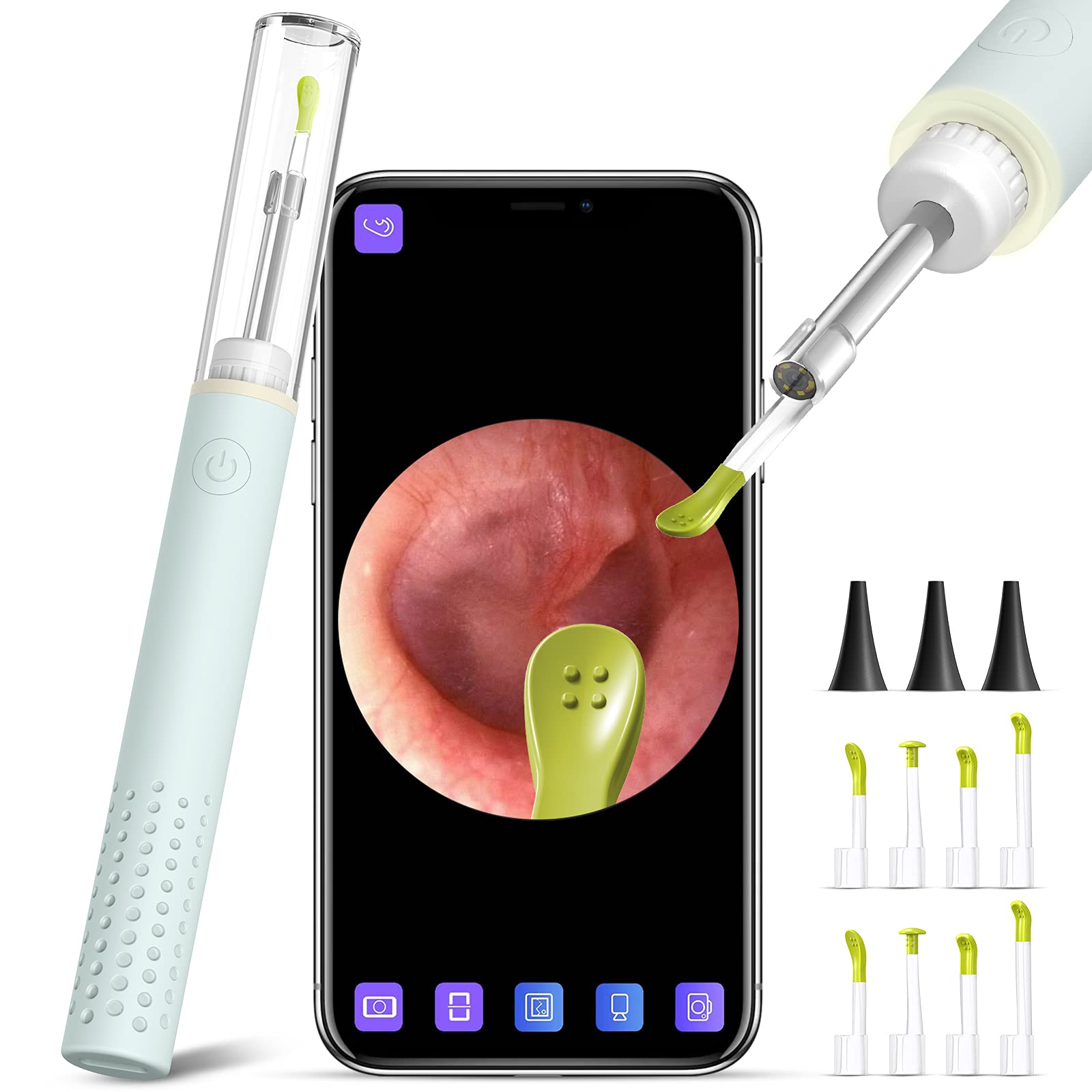 Ear Wax Removal Tools, Otoscope Ear Cleaning Camera,Scopearound