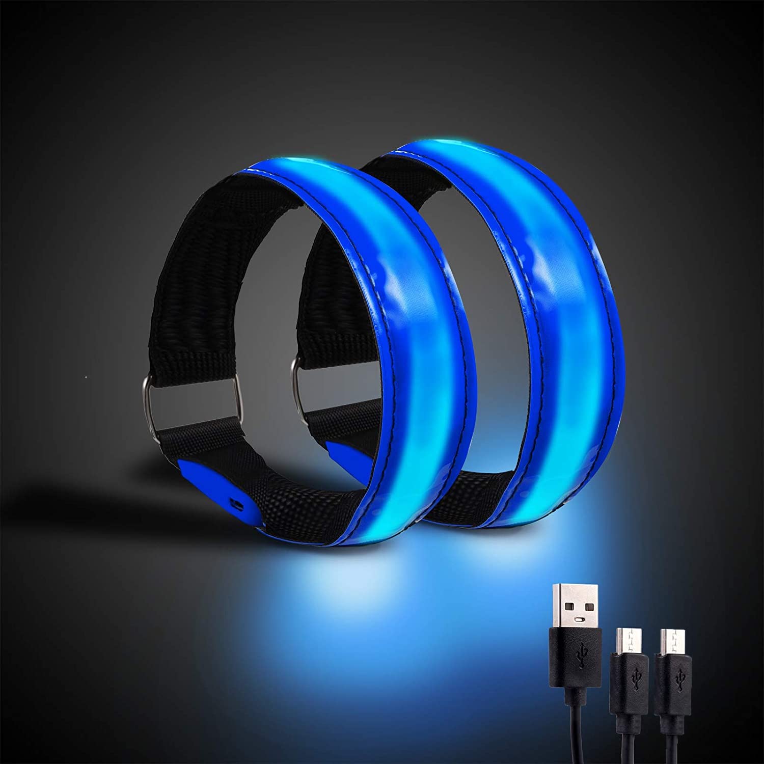 Networx Glowing LED-Armband Leuchtband zum Joggen, blau - Kaufen333.d, 4,95  €