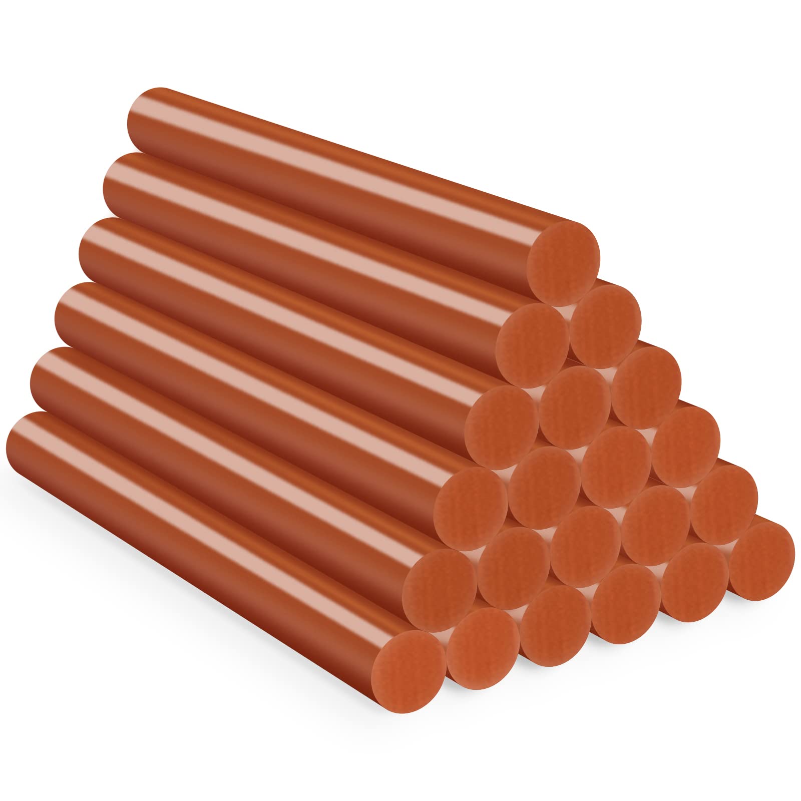 Brown Hot Glue Sticks Full Size, ENPOINT 4 Long x 0.43 Dia Hot Melt Glue  Sticks Colored Bulk, 24 PCS All Temp Adhesive Glue Sticks for Crafting,  Decoration, Art, DIY, School Projects