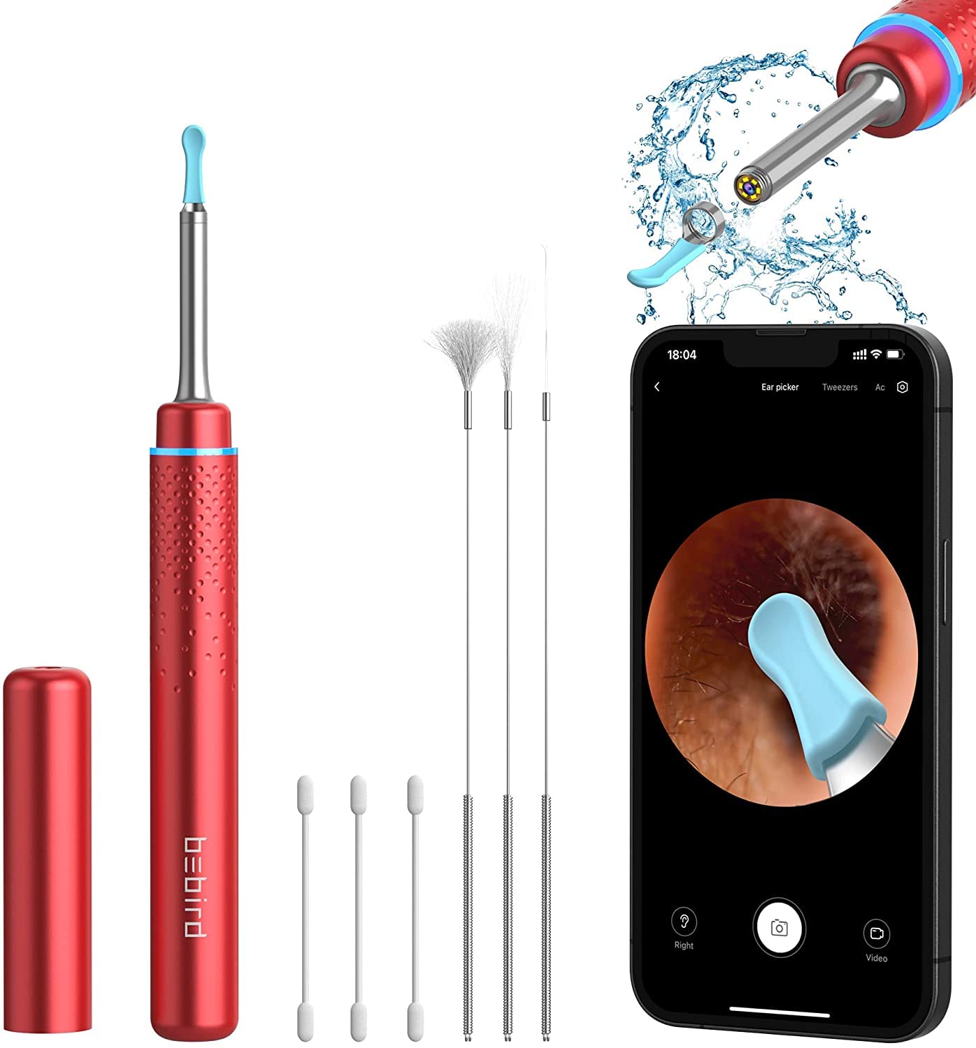 BEBIRD M9 Pro Ear Wax Removal Tool with Ear Camera and 6 LED