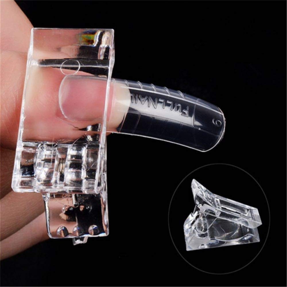 10pcs Nail Tips Clip for Quick Building Polygel nail forms Nail