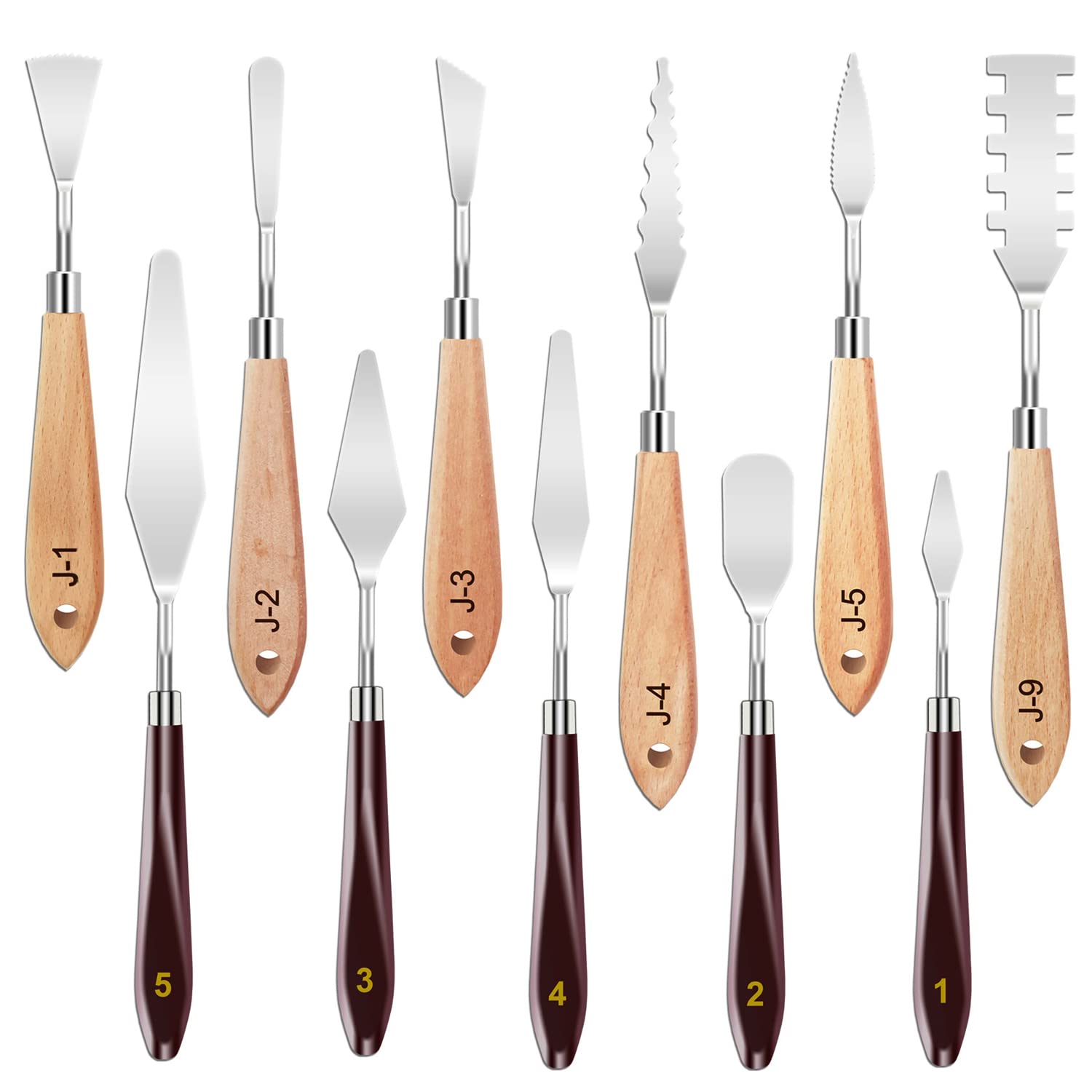 Painting Knives Set, 11 Pcs Palette Knife for Acrylic Painting