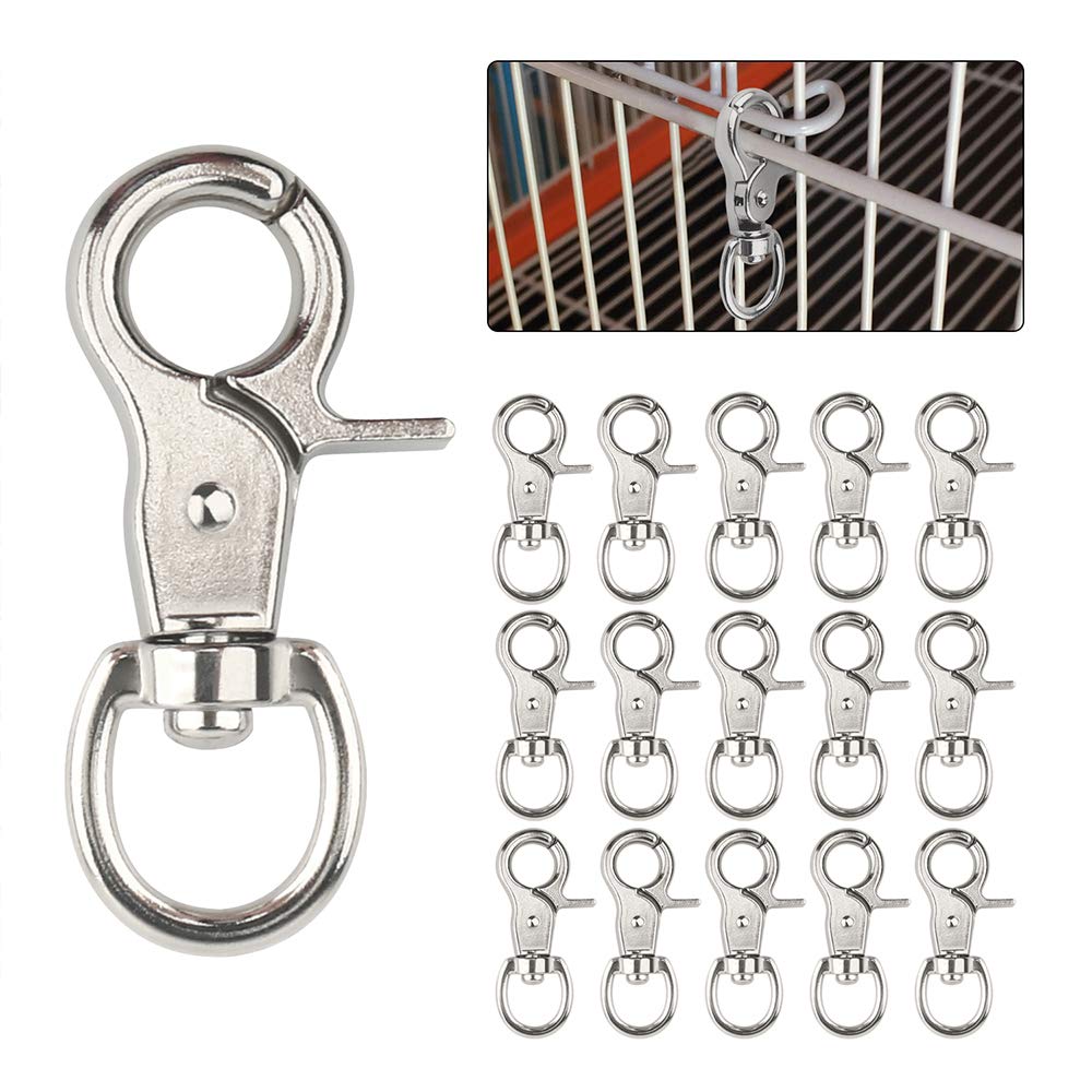 WYSUMMER Trigger Clips Clasp, 8pcs Swivel Snap Hooks 360° Swivel Trigger Snap Hooks for Pet Buckle Carabiner Keyring Home Outdoor Camping Picnic Heavy