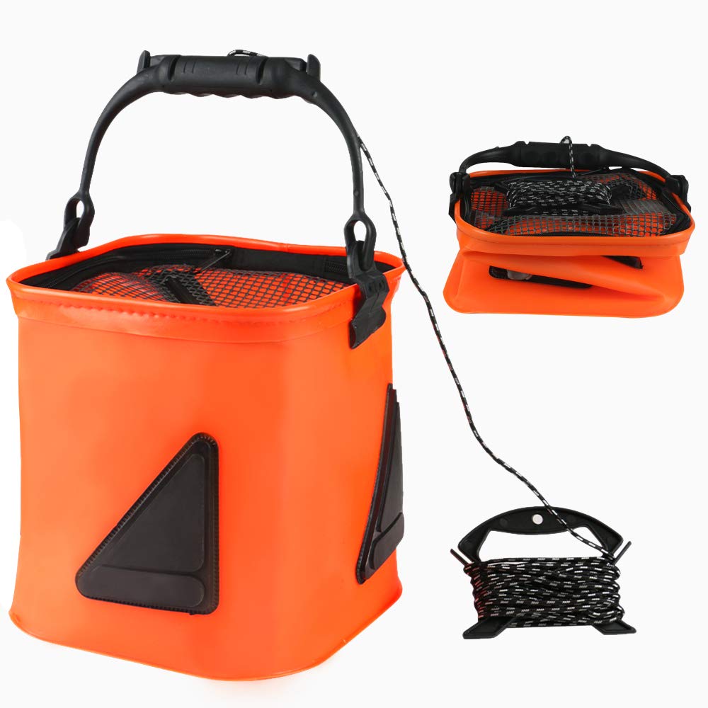 Luoyer Collapsible Fishing Bucket 13 L/3.43Gal Portable Fishing