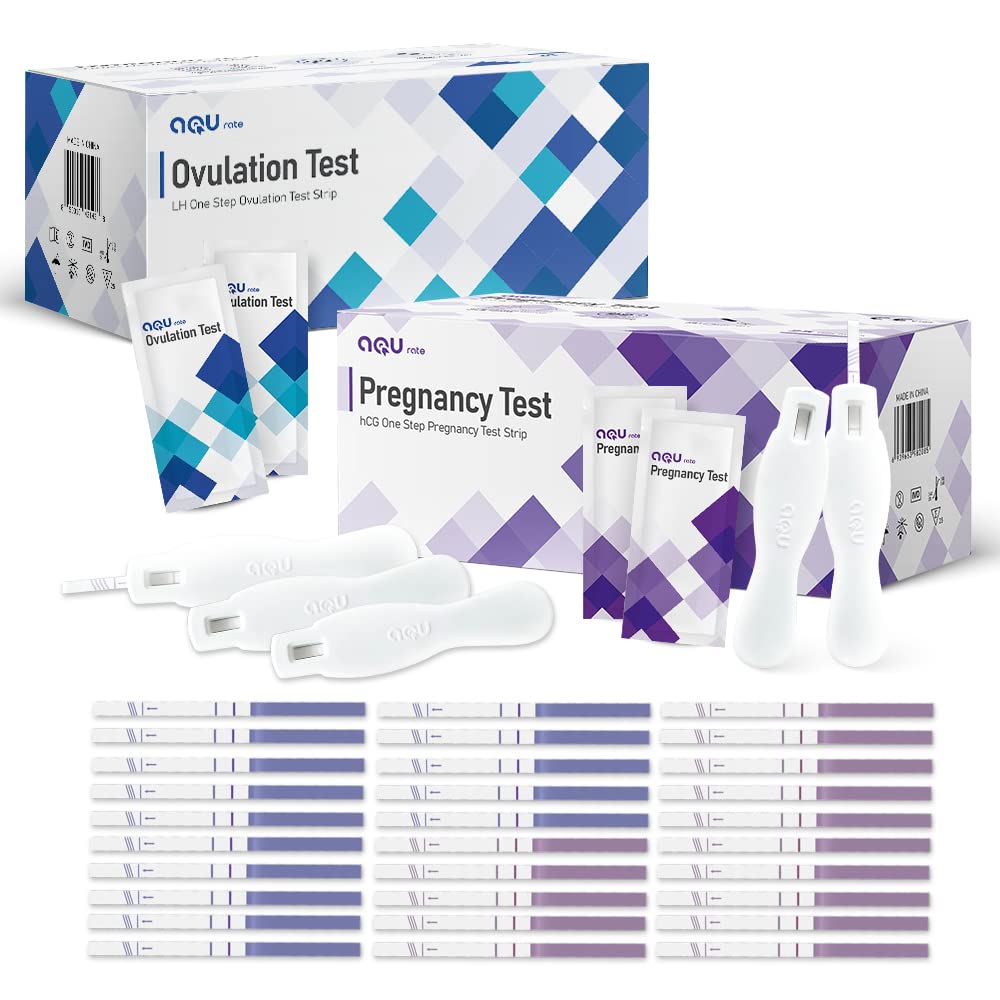 AQU Rate LH One Step Ovulation & hCG One Step Pregnancy Test Strips 125