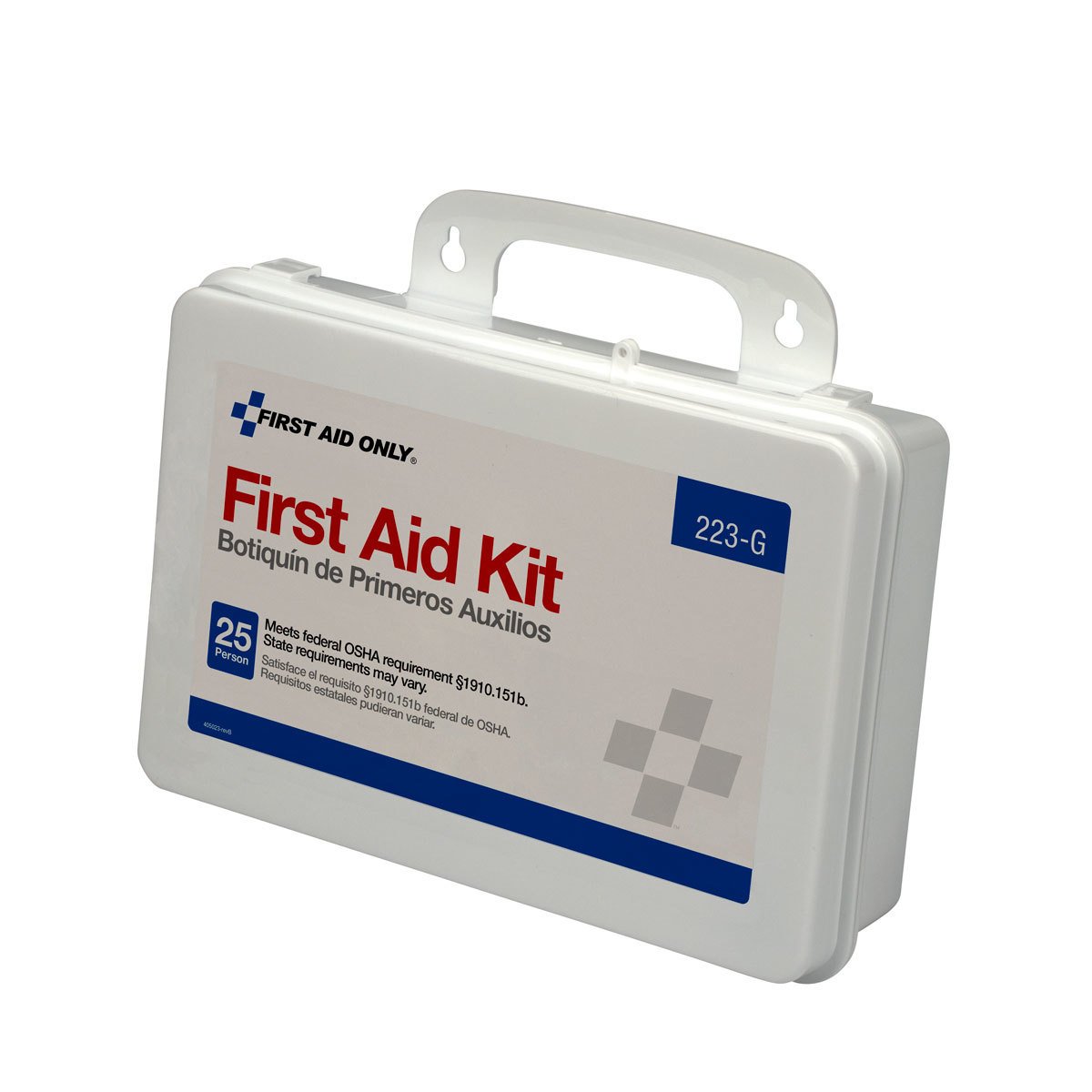First Aid Only 223-G 25-Person Emergency First Aid Kit for Office Home  Improvement and Construction with Gasket 107 Pieces