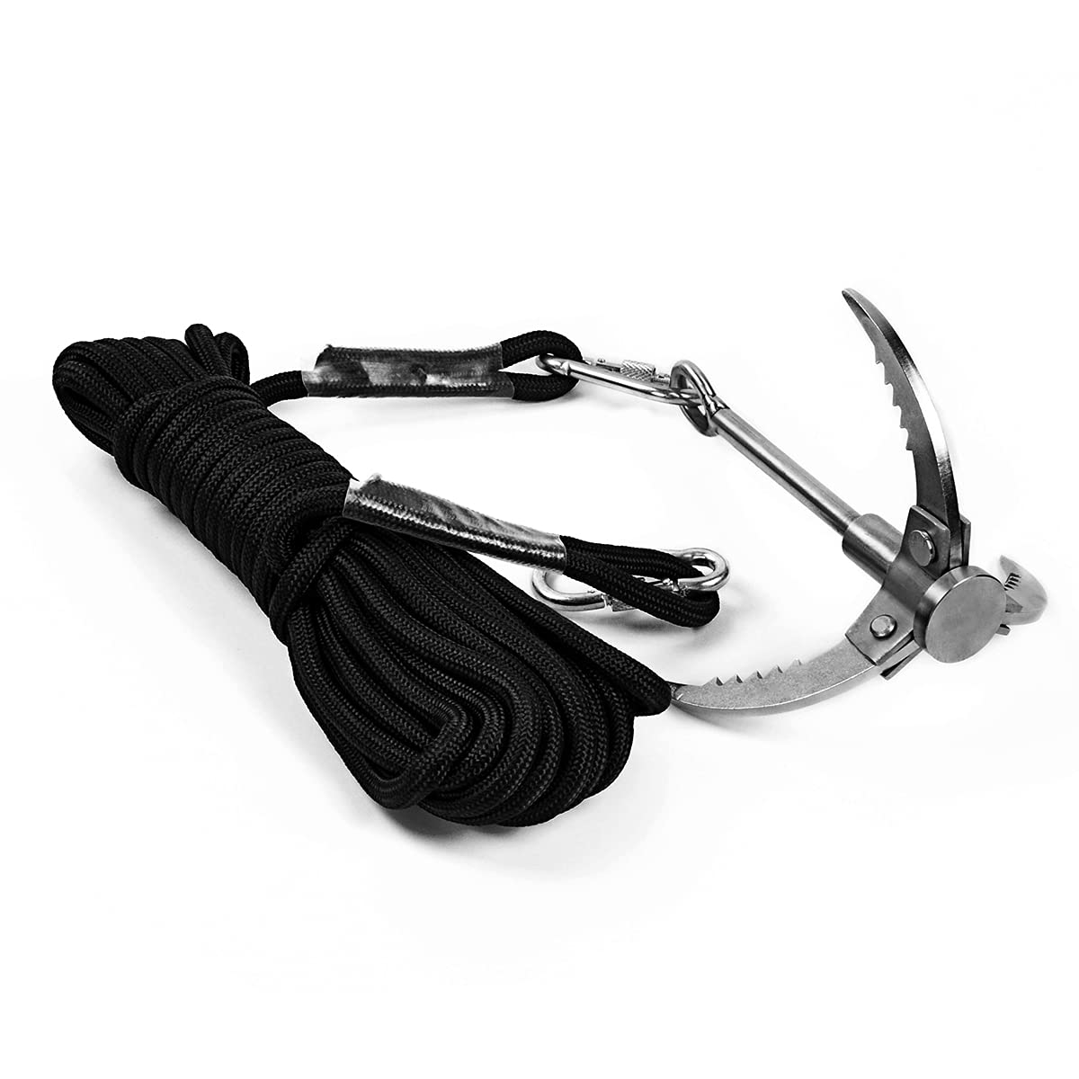 Cyfie 3-Claw 4-Claw Sawtooth Grappling Hook, with 10m/33ft 8mm