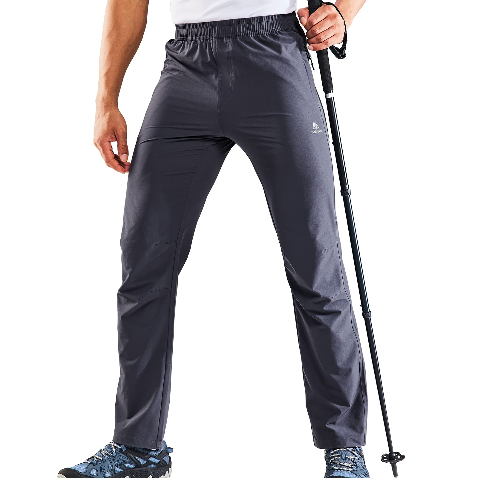 Mens Hiking Stretch Pants Lightweight Water Resistant Outdoor Fishing Pants  - S S