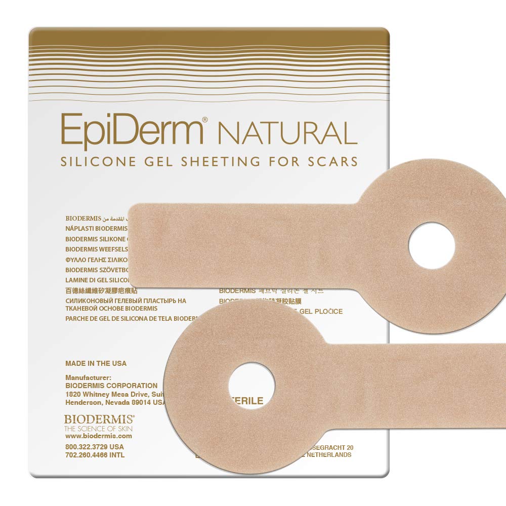 Epi-Derm Areopexy (1 Pair) (Natural) Silicone Scar Sheets from Biodermis