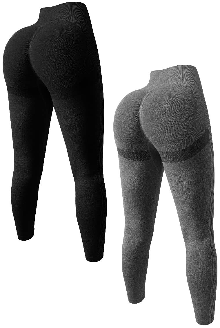 4 Pack Leggings for Women Butt Lift High Waisted Tummy Control