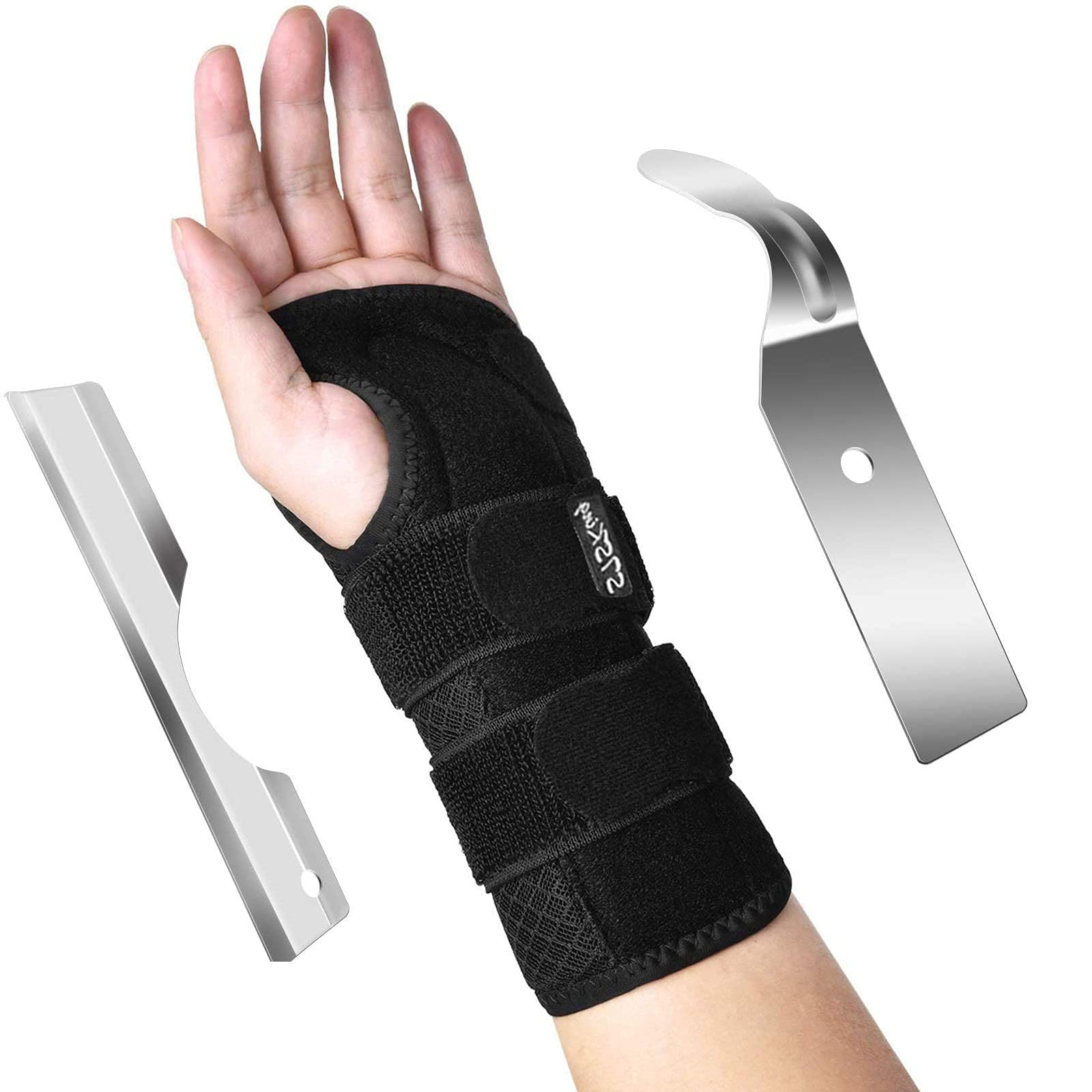 HeyBrace Wrist Brace for Hand Carpal Tunnel - Adjustable Wrist Support Brace  with Splints Left Hand - Hand