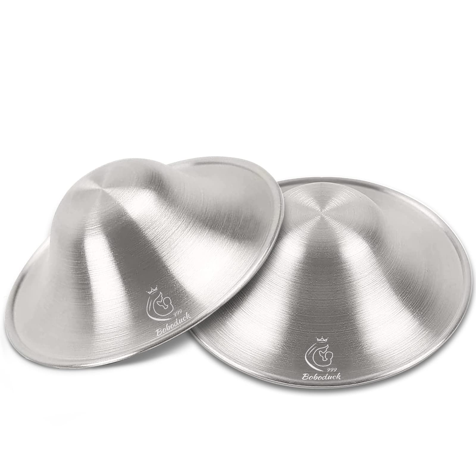 Bamibi Silver Nipple Shields for Nursing Newborn, 999 Silver Nursing Cups,  Nickel Free, Soothe and Protect your Nursing Nipples