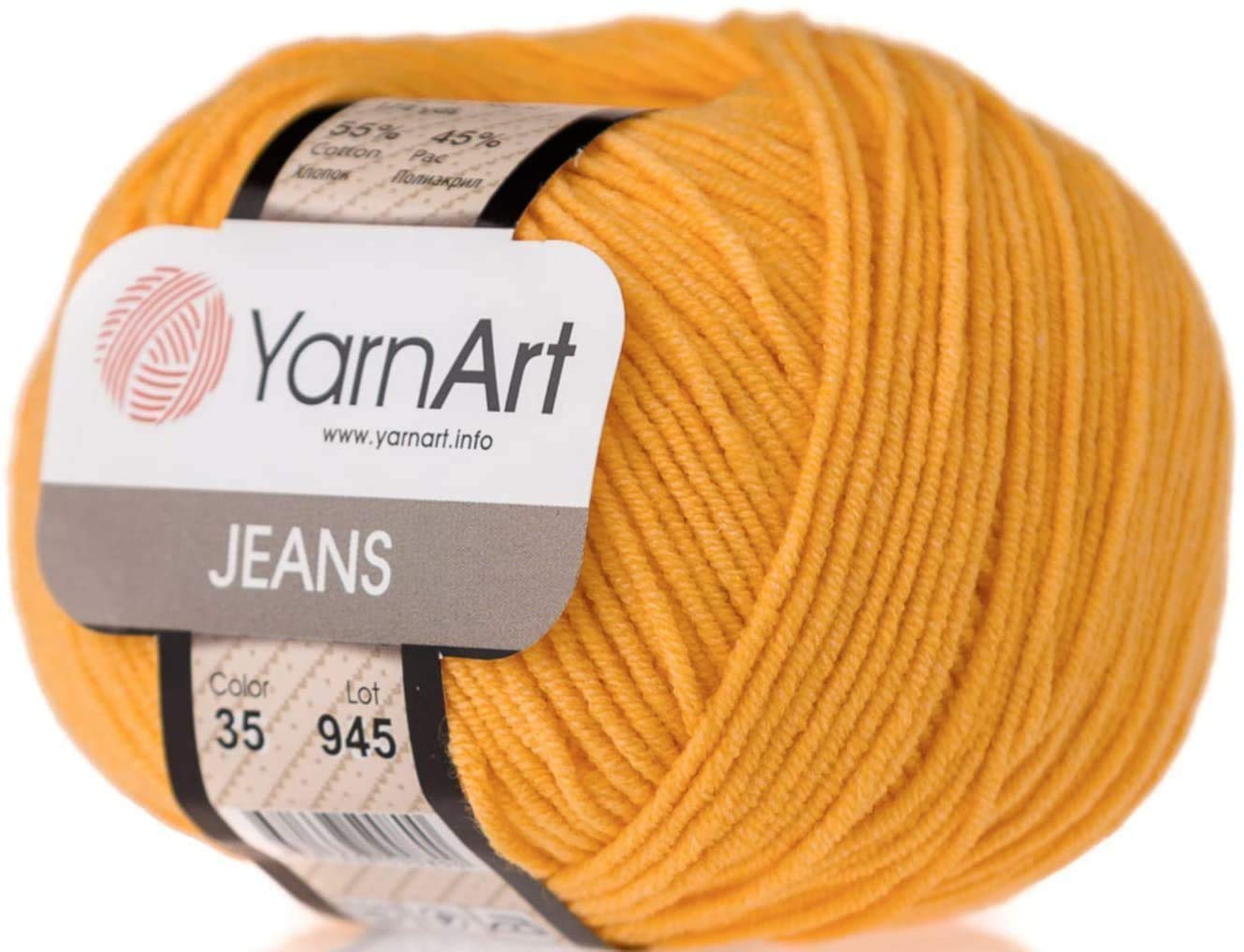 55% Cotton 45% Pac YarnArt Jeans Tropical Multicolor Sport Yarn 1  Skein/Ball 50 gr 174 yds (612)