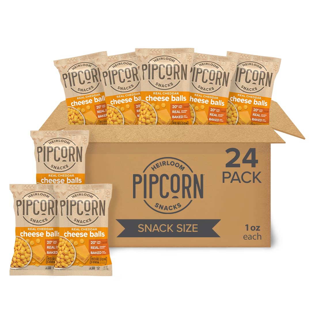 Cheese Balls  Made with Real Organic Cheese & No Artificial Flavors –  Pipcorn