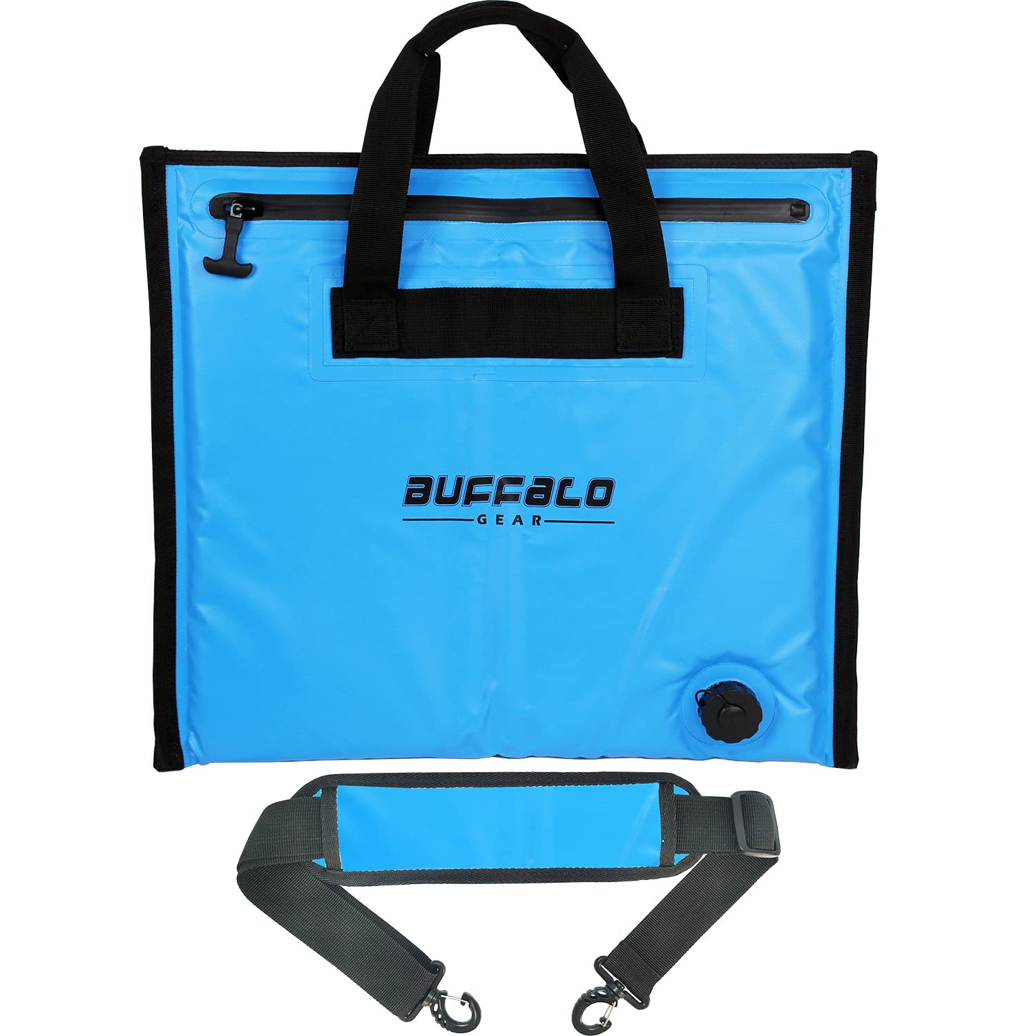 Buffalo Gear Insulated Fish Cooler Bag,2018in Small Fishing Bag,Waterproof Fish  Kill Bag Leakproof Fish Cooler-Blue