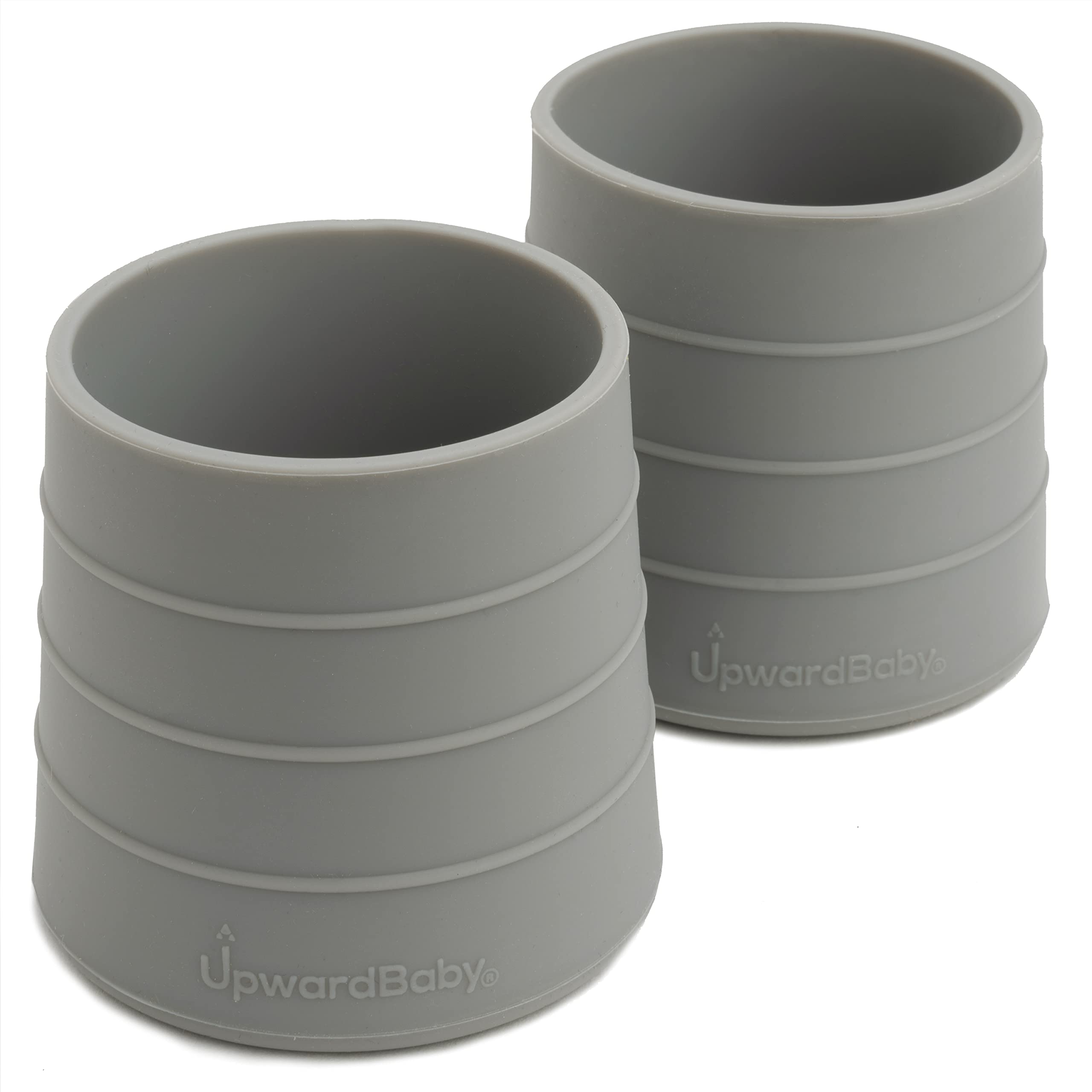 UpwardBaby Silicone Cups 2 pc Set - Transition Baby Open Cup from