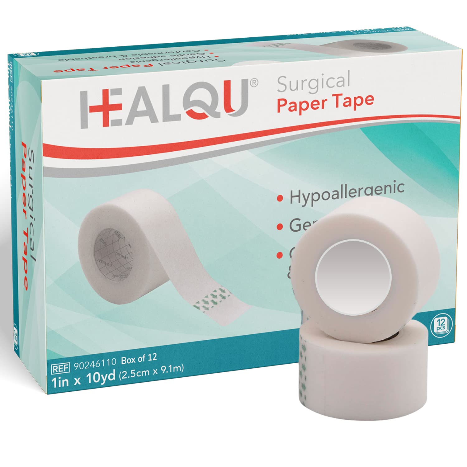 CURAD Paper Medical Tape 1inx10yd 12Ct