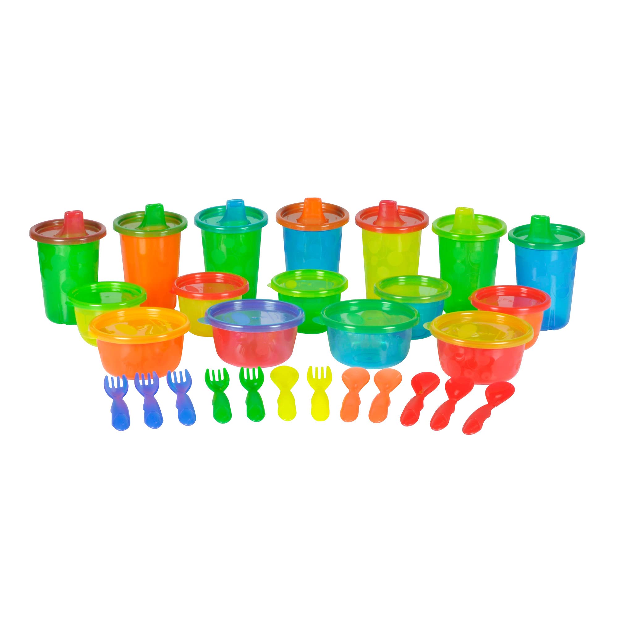 The First Years Take and Toss Toddler Feeding Set Includes