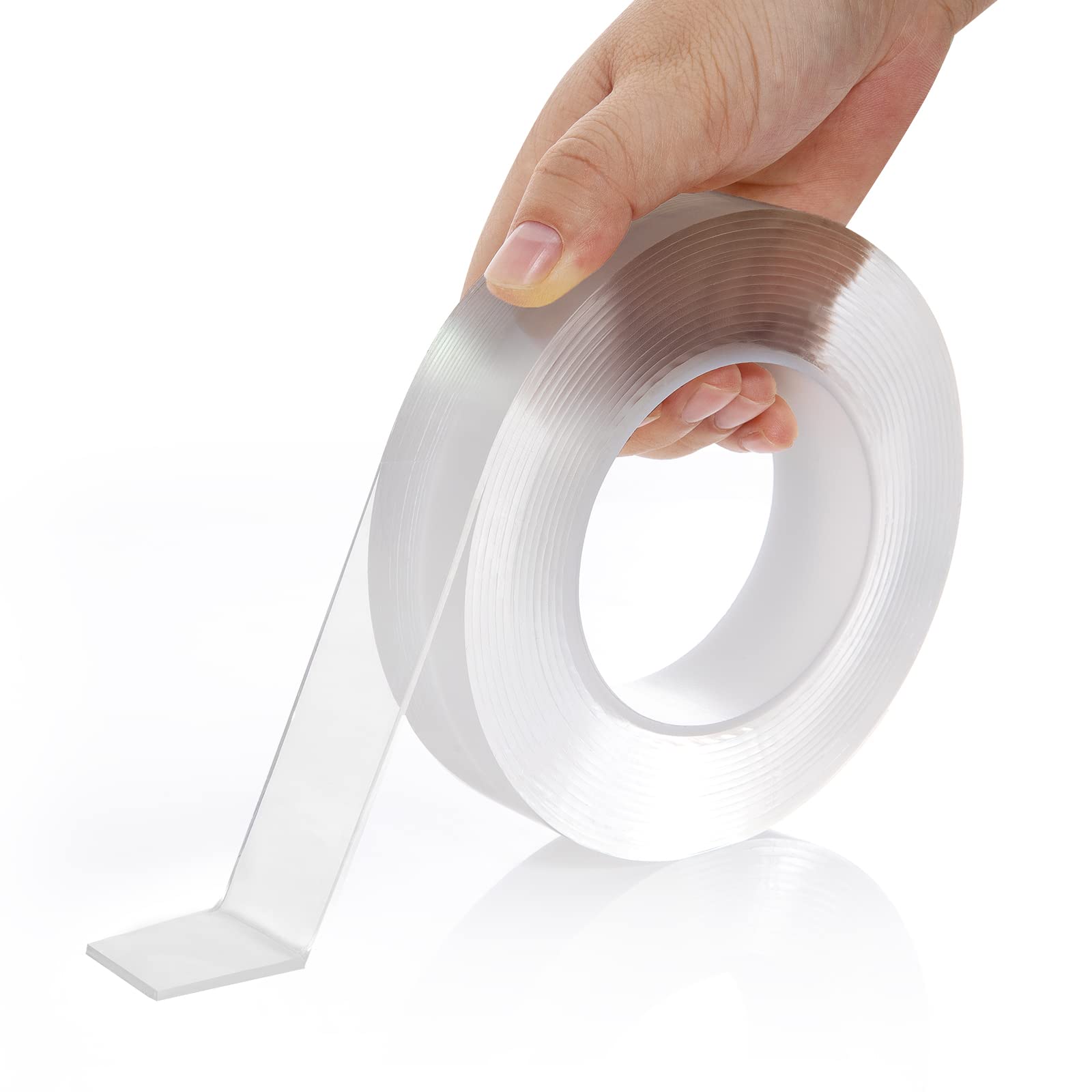 GreenFix Adhesive Strips Double Sided - Transparent Hanging Strips Heavy  Duty - Sticky Strips Removable - Double Sided Mounting
