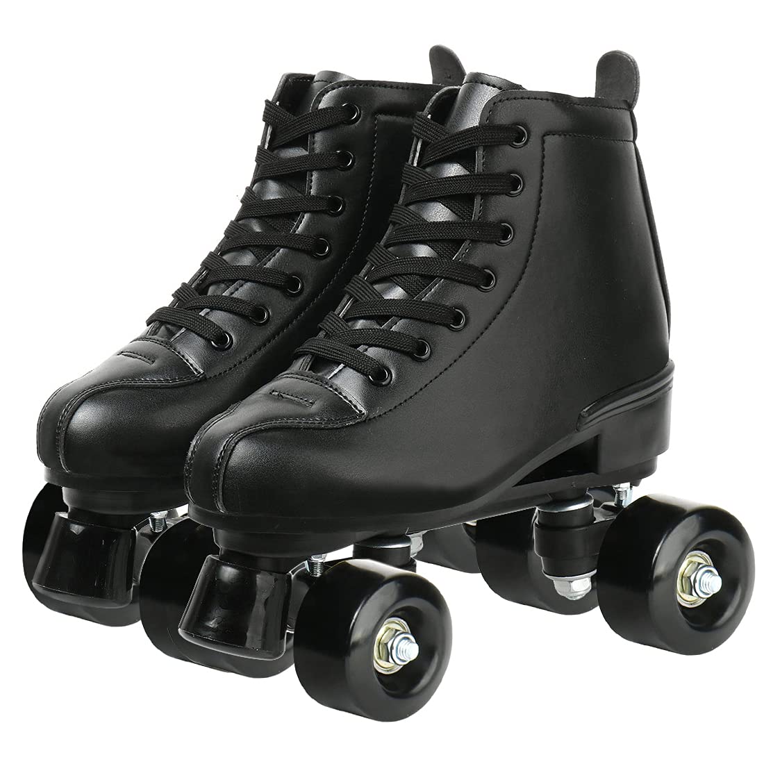 XUDREZ Classic Roller Skates High-Top Double-Row Leather Roller