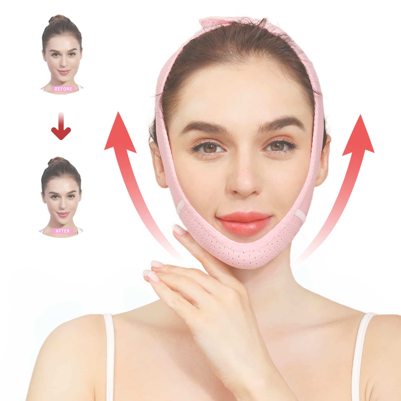 Facial Slimming Strap Adjustable V Line Face Mask Double Chin Reducer Chin  Up Patch Neck Lift
