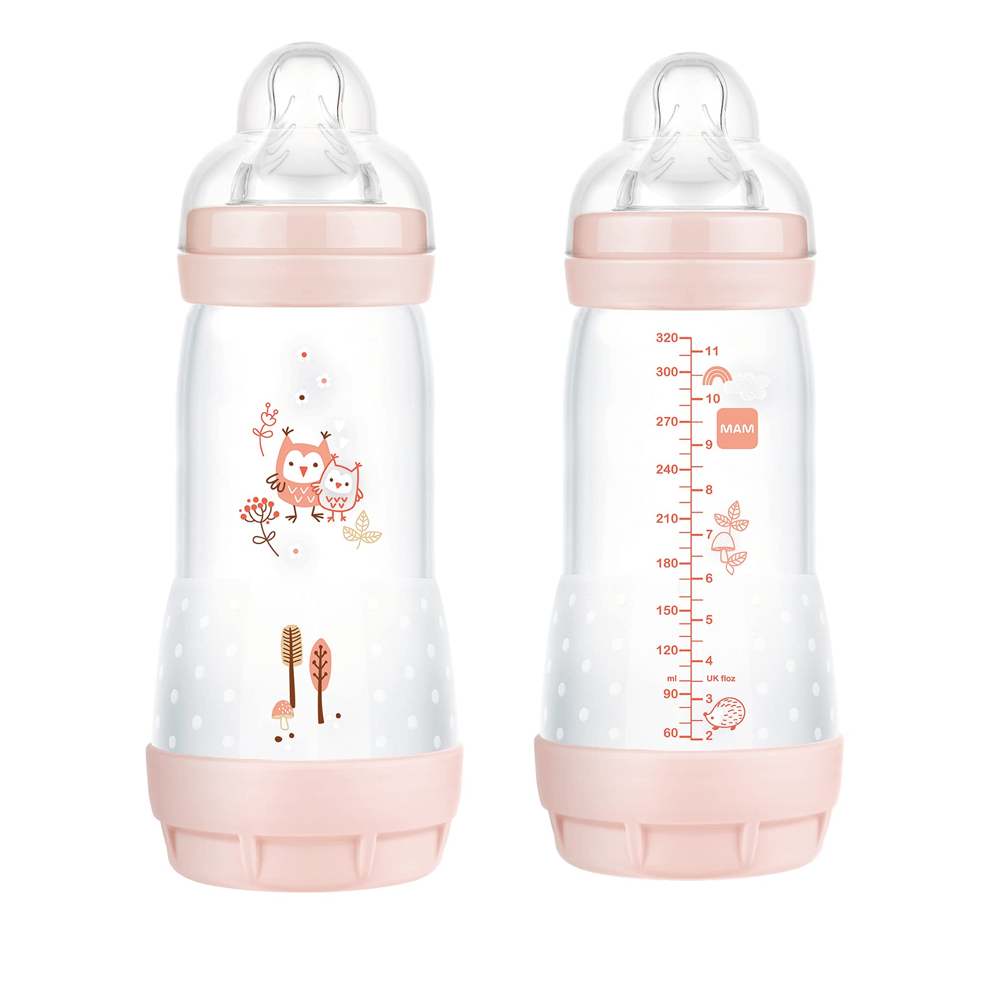 MAM Easy Start Matte Anti-Colic Baby Bottles 9 oz (2 Count) Medium