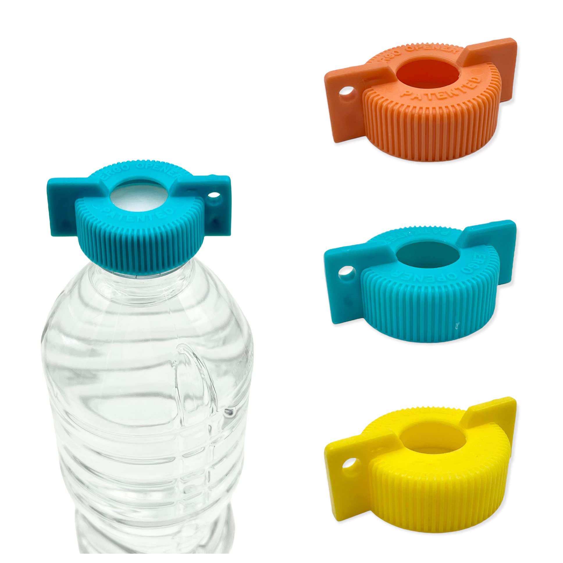 3-Pack WATER BOTTLE Opener ERGO OPENER, Arthritis Sufferers Elderly Seniors  Weak Hands