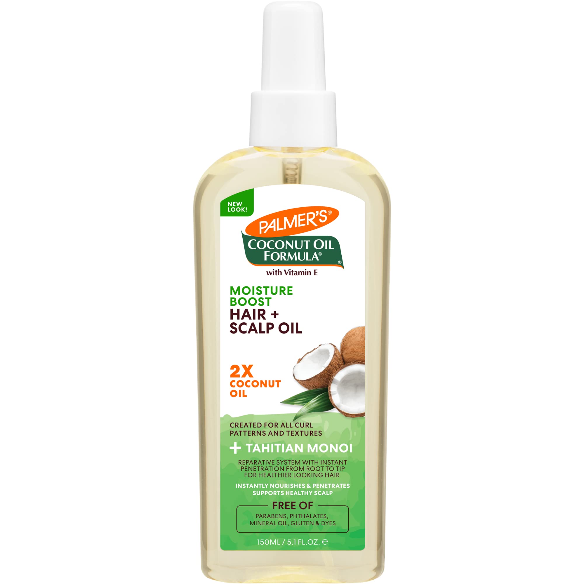 Palmers Coconut Oil Moisture Boost, Restorative Hair and Scalp Oil Spray,  Lasting Hydration and Shine for