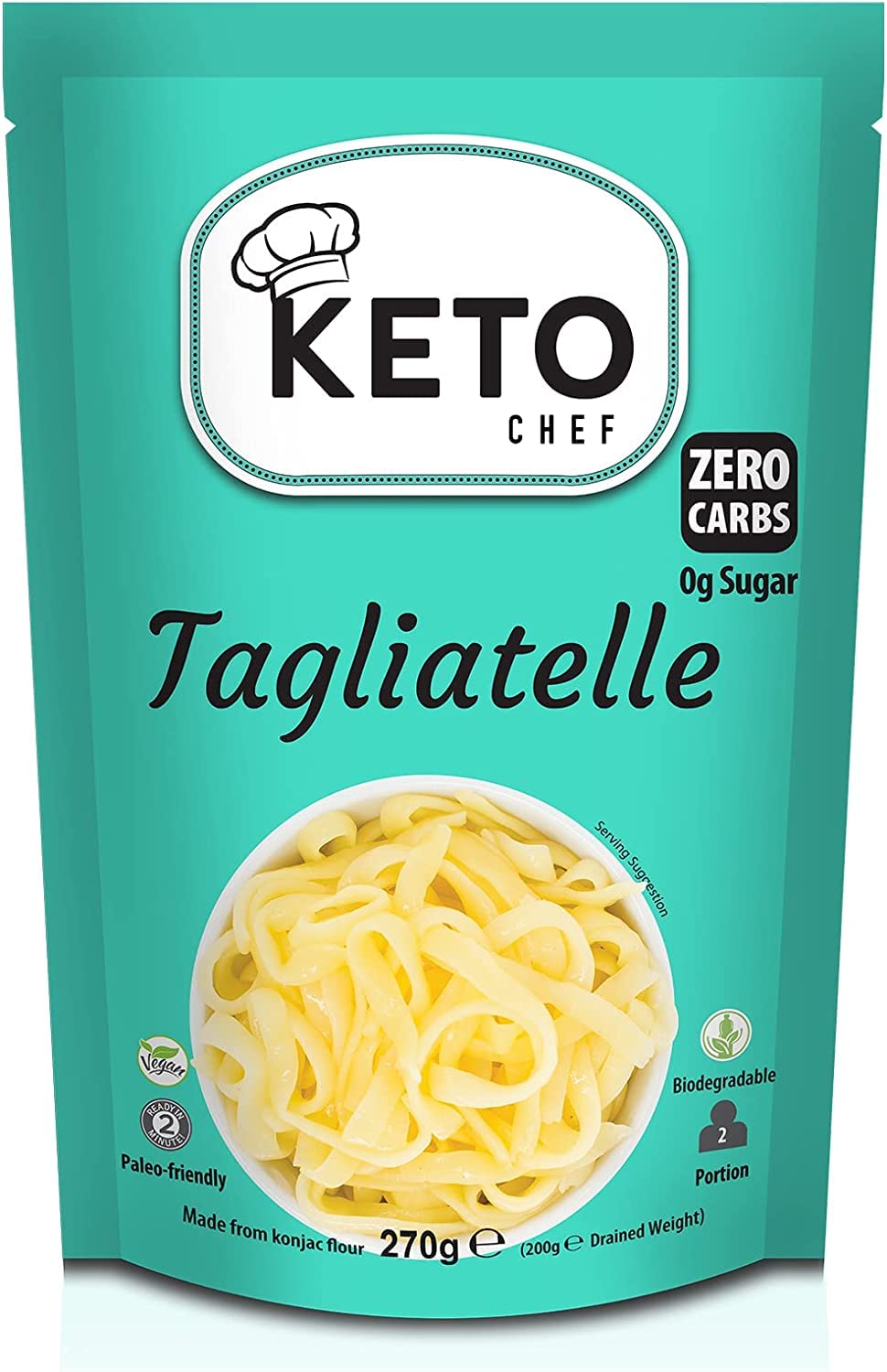 Keto Chef Free-from Konjac Tagliatelle - Vegan & Sugar Free