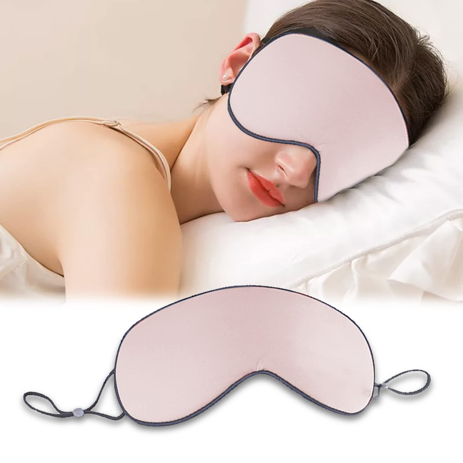 Sleep Mask Silk Sleeping Eye Mask for Women Men Double Sided with