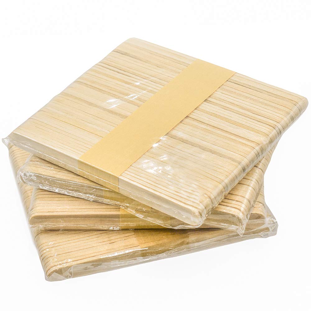 200Pcs Popsicle Sticks Craft Sticks 4.5 inch Natural Wooden Food Grade  Craft Sticks Wood Ice Cream Sticks for DIY