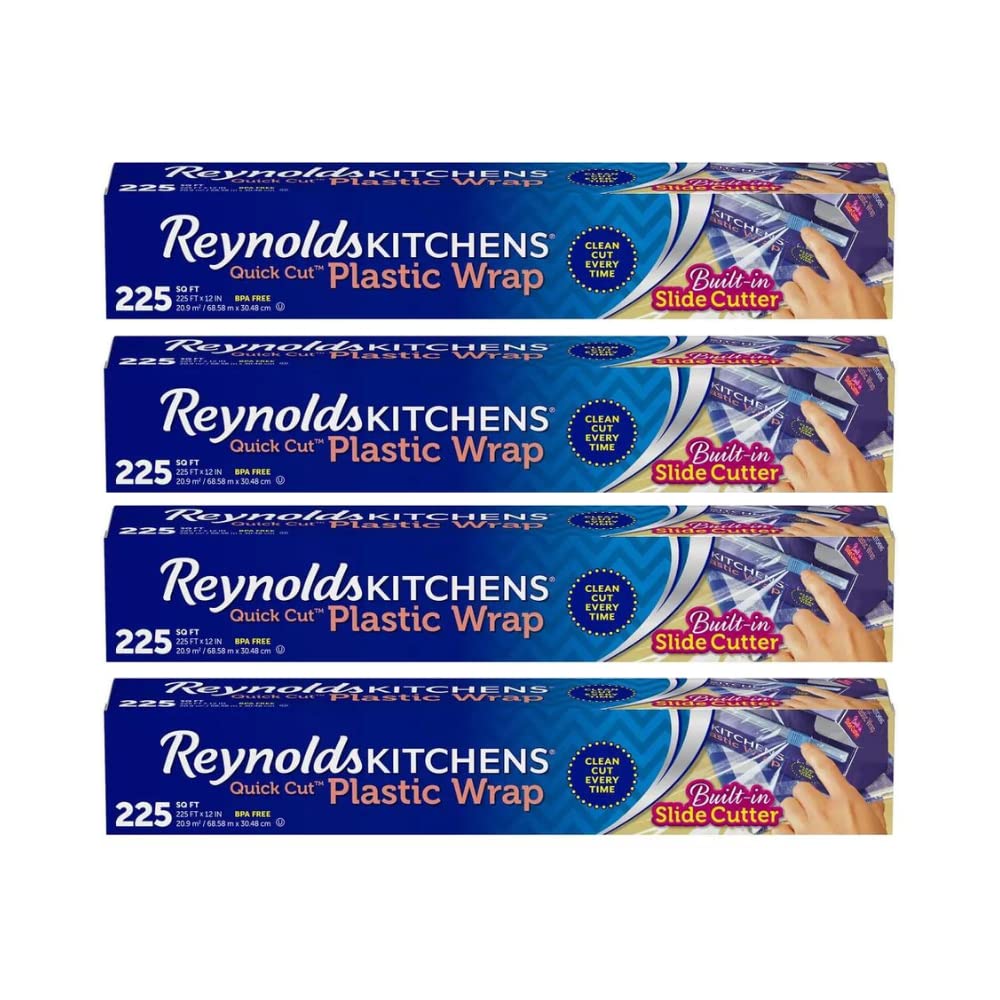 Reynolds Kitchens Quick Cut Plastic Wrap Slide and Cut - The