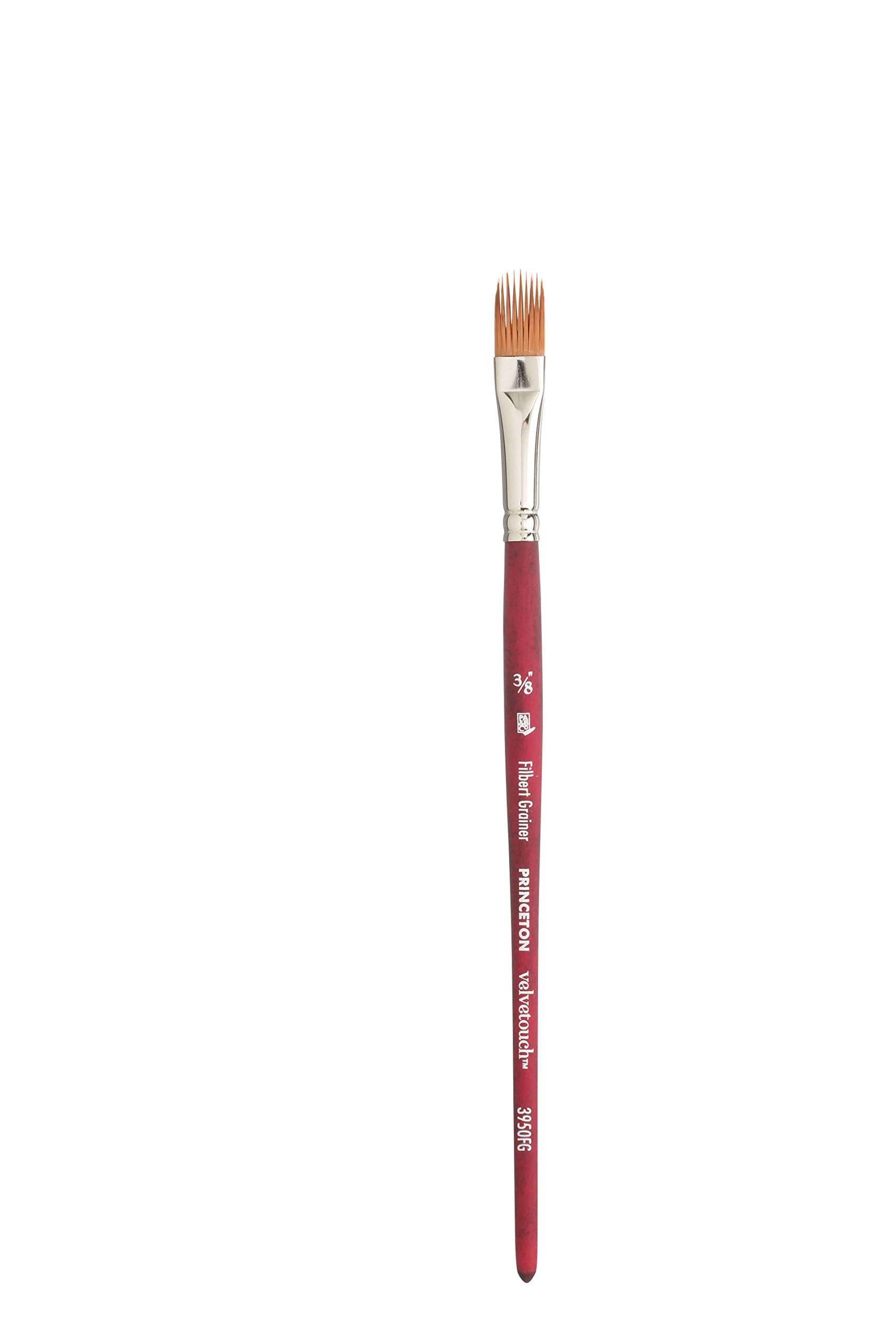 Princeton Velvetouch Filbert Grainer Brush - Size 3/8'', Short Handle,  Synthetic