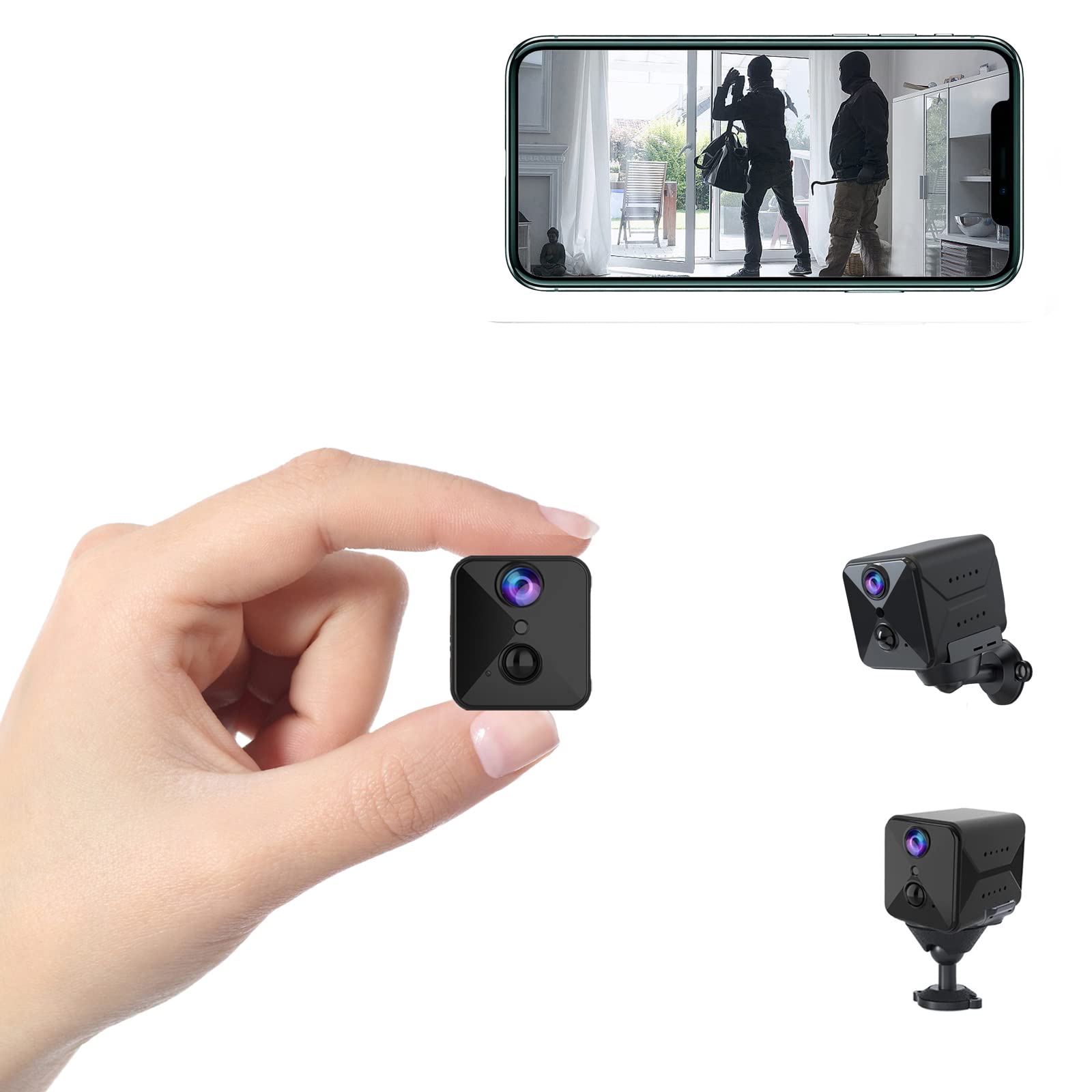 Spy Camera WiFi Hidden Camera,2023 Upgraded 4K Mini Security Nanny