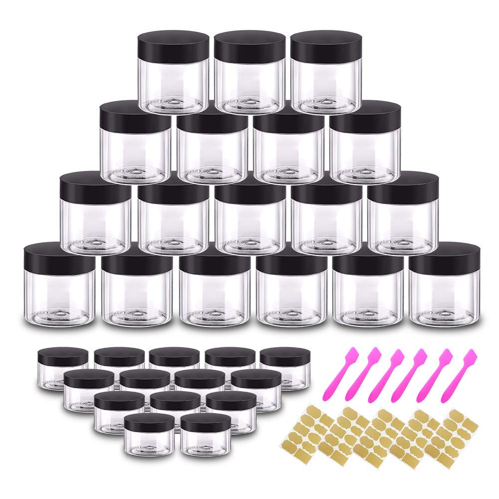 72Pcs Empty Sample Containers Set, FHDUSRYO 5 Grams Small Cosmetic  Containers with Lids, Plastic Travel Makeup Jar with Spray Bottle,  Spatulas, Label, Round Sample Jar for Cream, Eye Shadow, Jewelry - Yahoo  Shopping