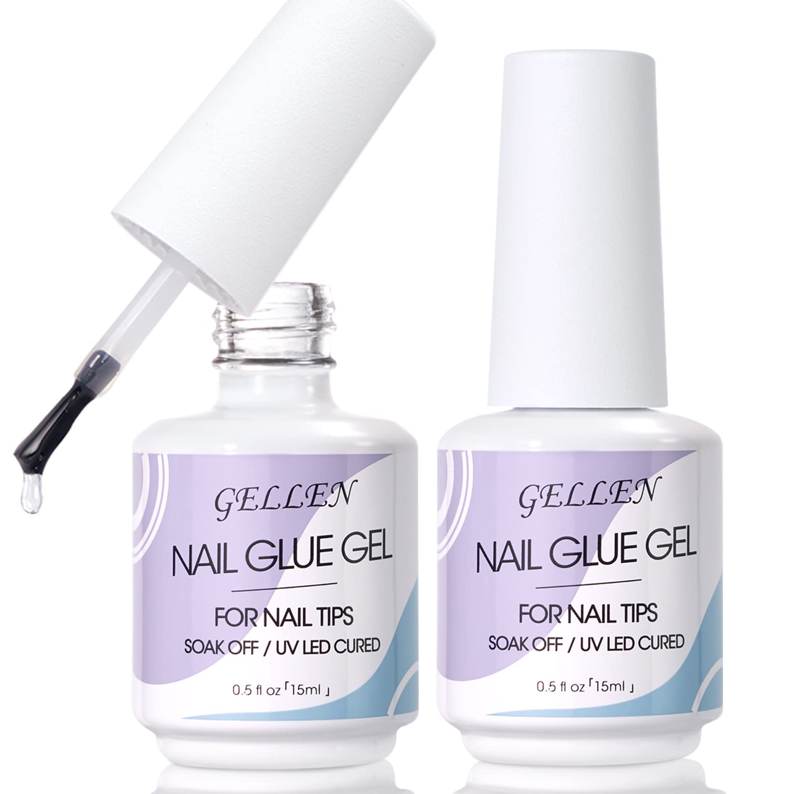 Gel Polish 1 Nail Glue And Base Gel For Acrylic Nails Super - Temu