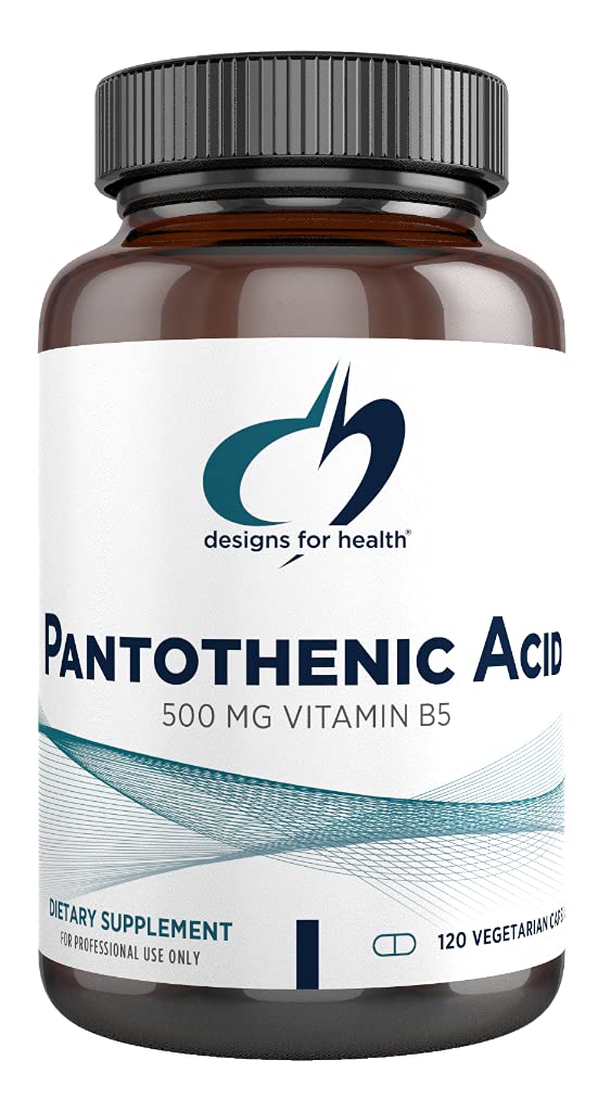 Designs for Health Pantothenic Acid Capsules 500mg Vitamin B5