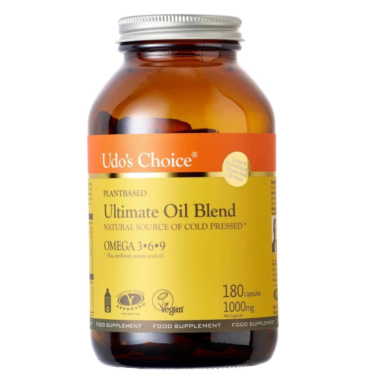 Udo s Choice Ultimate Oil Blend Capsules Vegan Omega 3 6 9 Plant