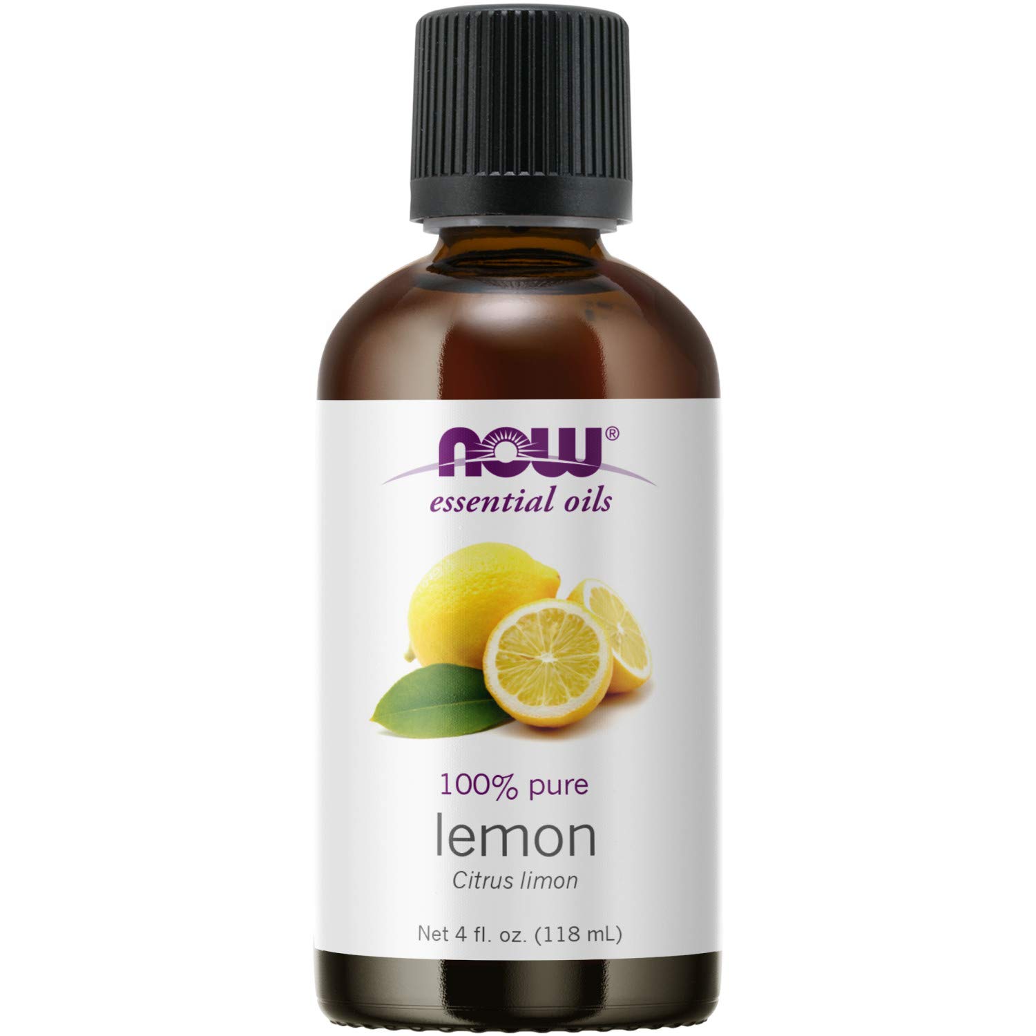 NOW Essential Oils, Lemon Oil, Cheerful Aromatherapy Scent, Cold Pressed,  100% Pure, Vegan, Child Resistant