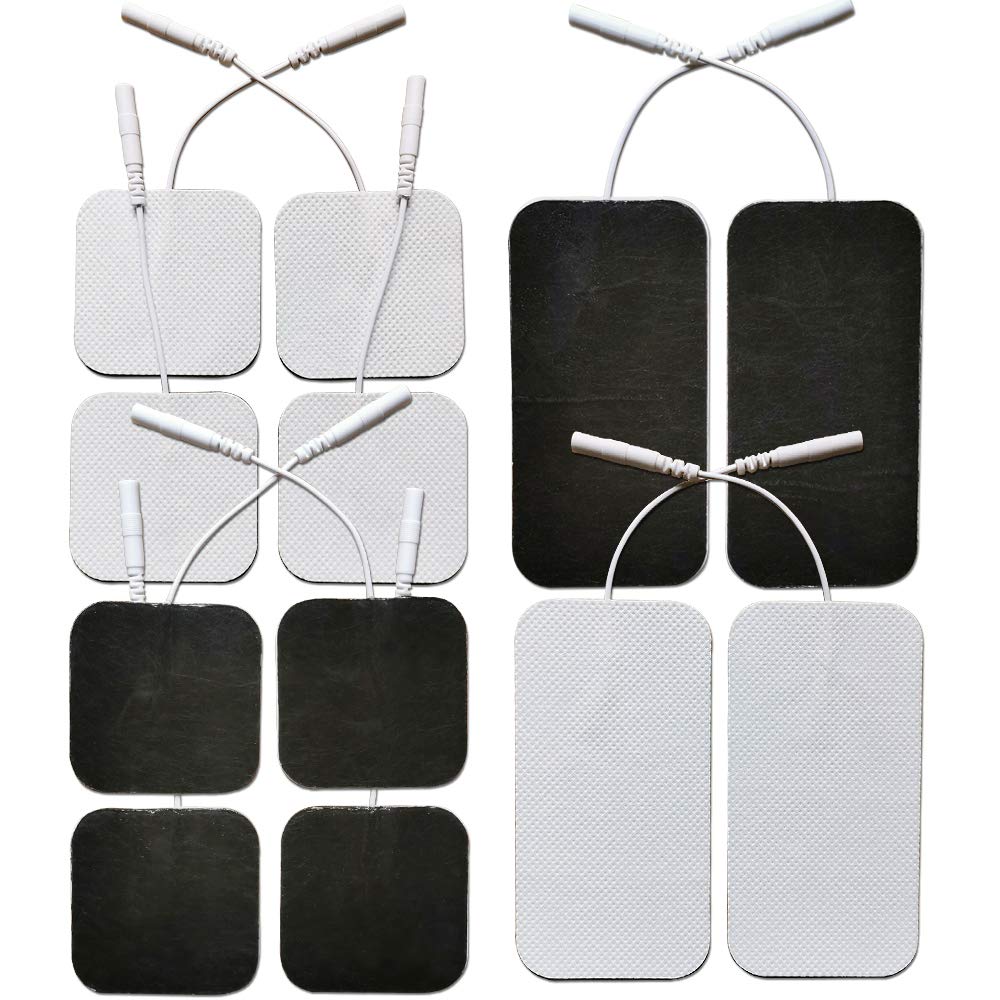 Tens Unit Replacement Electrode Pads - Self Adhesive Patch Reusable Sticky  Tens Unit Pads Pack of 24Pcs(12 Pairs) Carbon Conductive Gel for Muscle
