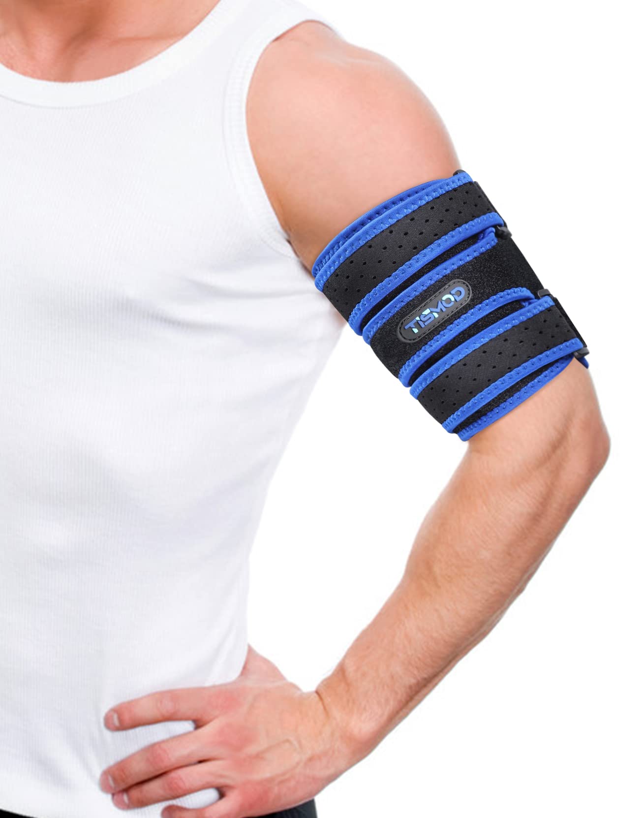Arm Brace,Upper Arm Support Compression Bicep Tendonitis Brace Pain Relief  For Bicep&Tricep and Muscle Strains Relax Muscles After Exercise Fit  Men&Women (Size M)