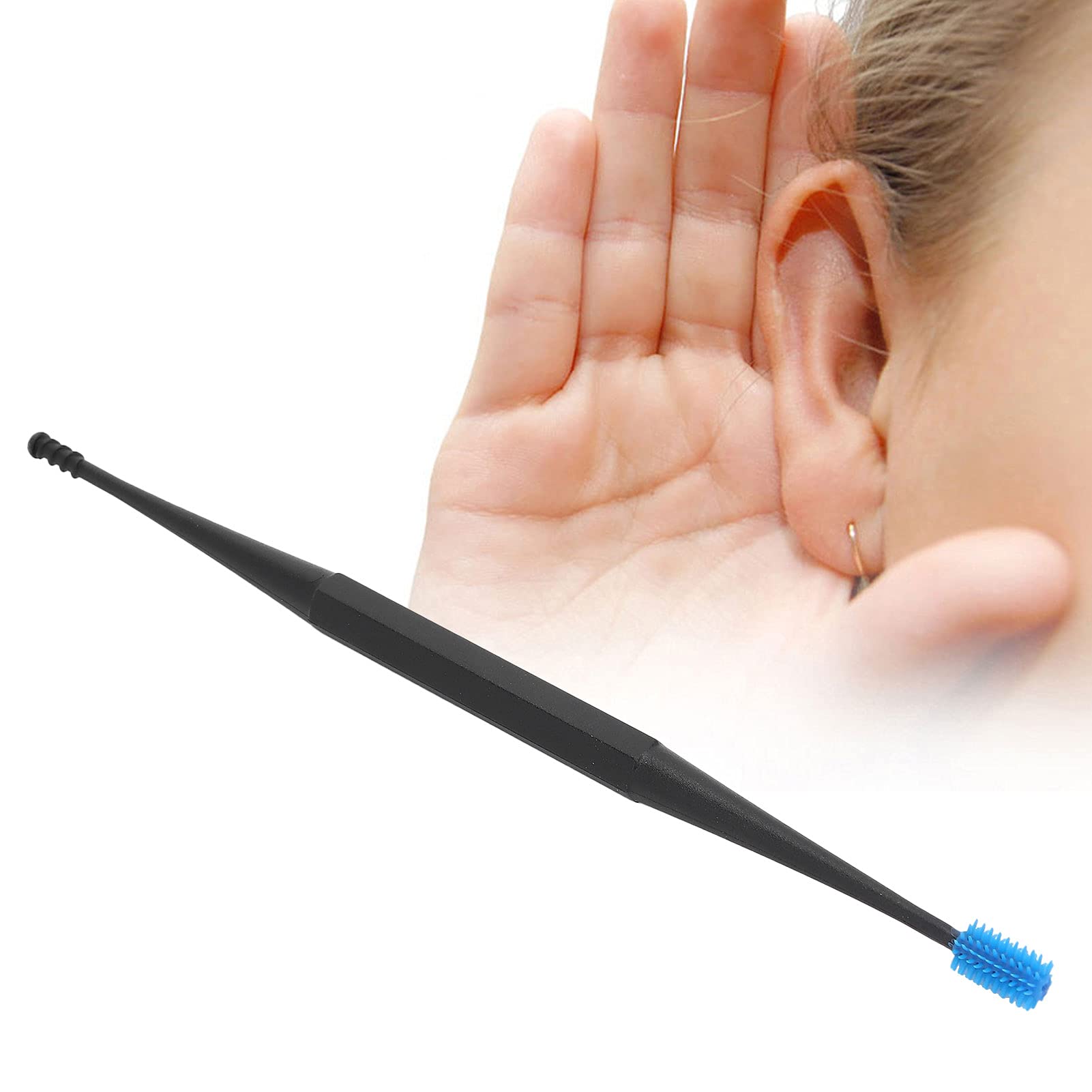 Spiral Silicone Ear Wax Removal Tool - Double Headed Massage & Cleaning ...